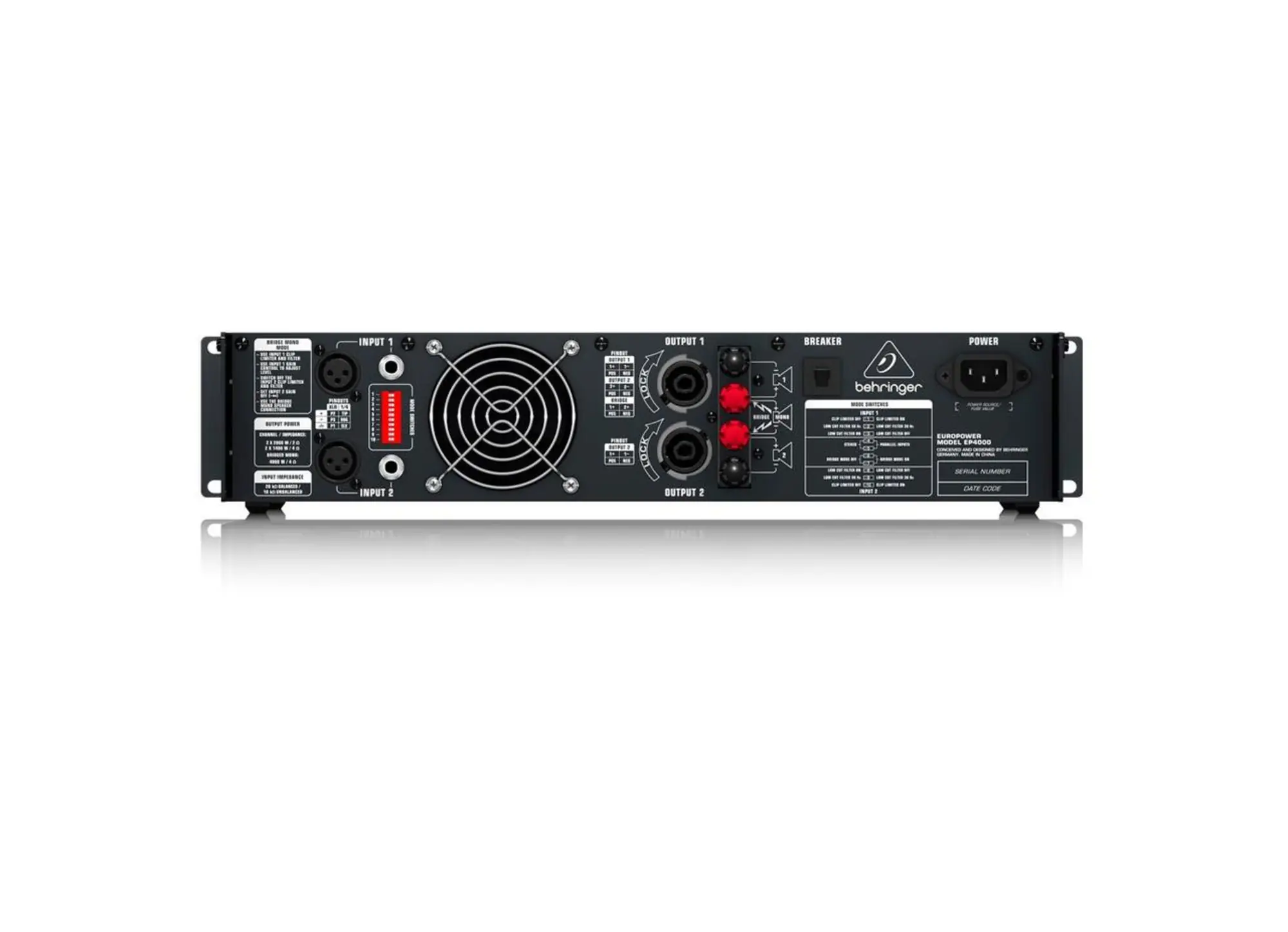 Усилитель мощности BEHRINGER EP4000 (2 / 2)