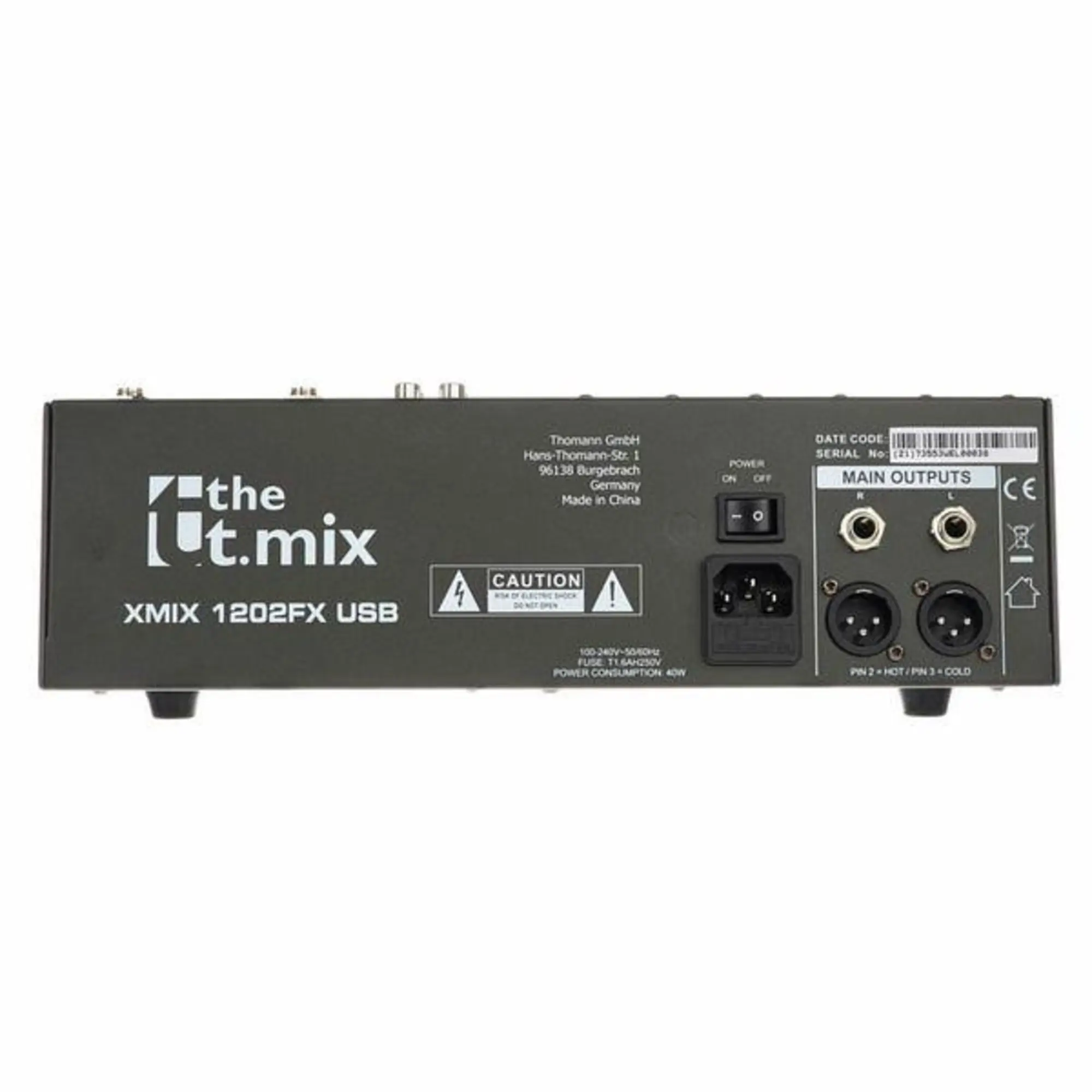 Пассивный микшерный пульт T.Mix XMIX-1202FXUSB (3 / 3)