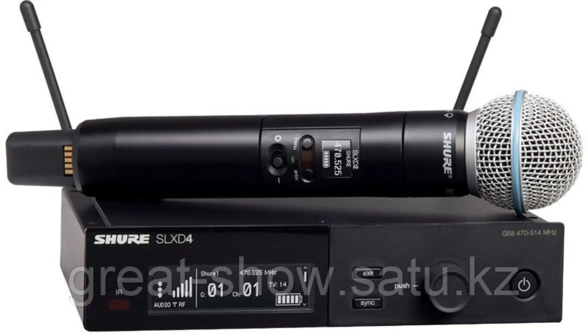Аренда цифровых радиомикрофонов Shure SLXD24-B58A. Цена договорная. (1 / 1)