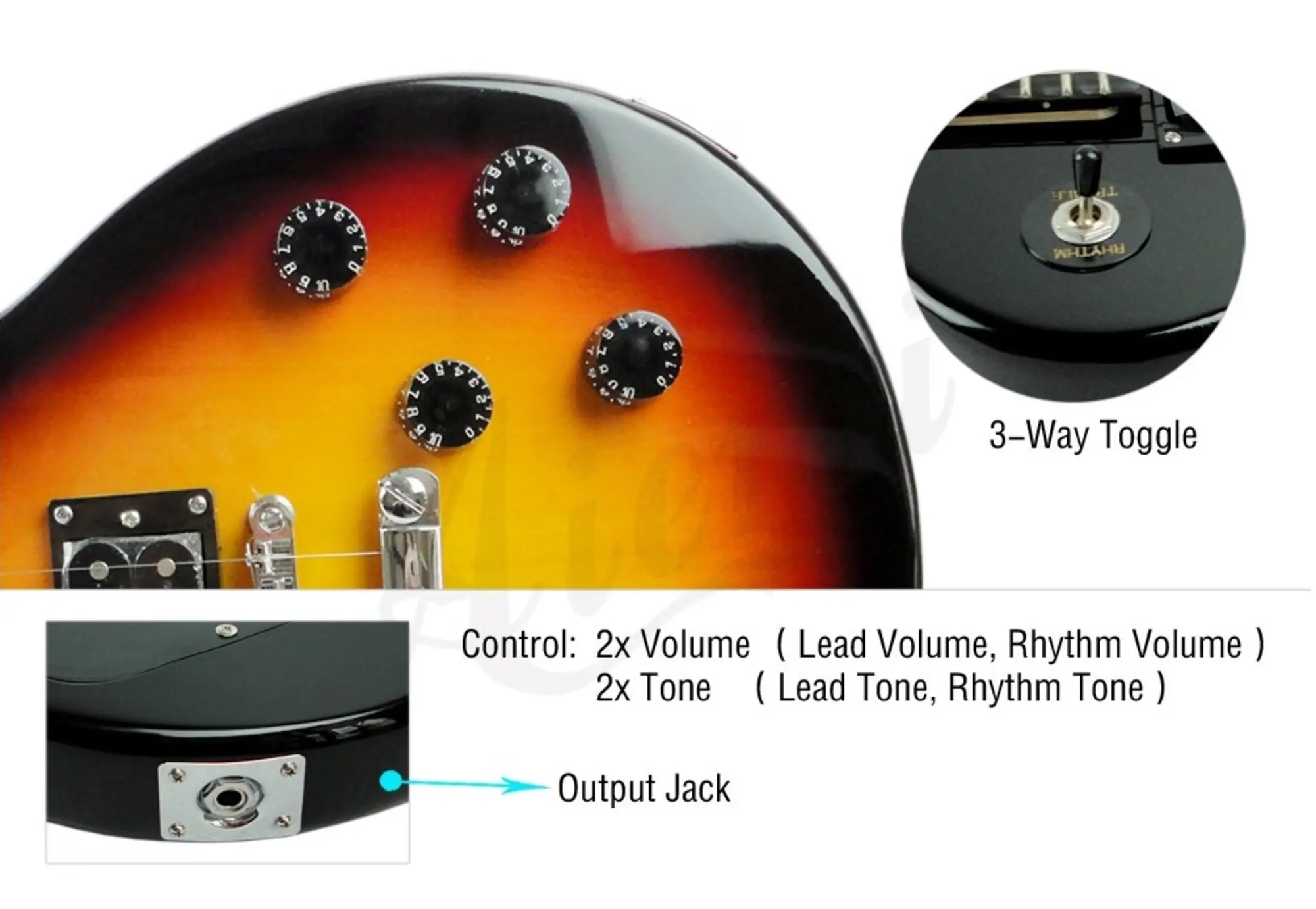 Электрогитара Les Paul Aiersi LP-19 SB (3 / 3)