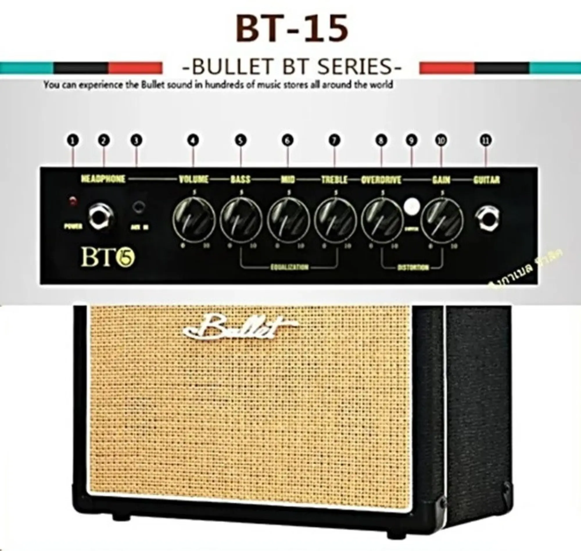 Комбоусилитель для электрогитары Bullet Amps BT-15 (3 / 4)