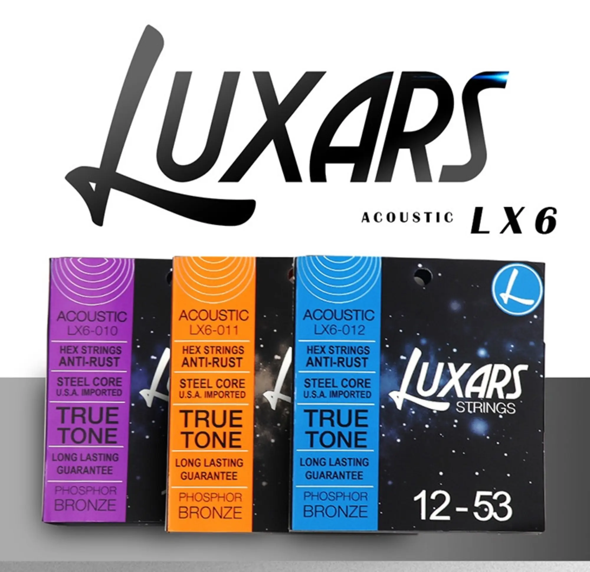 Струны для акустической гитары Luxars LX6-012 Phosphor bronze (2 / 2)