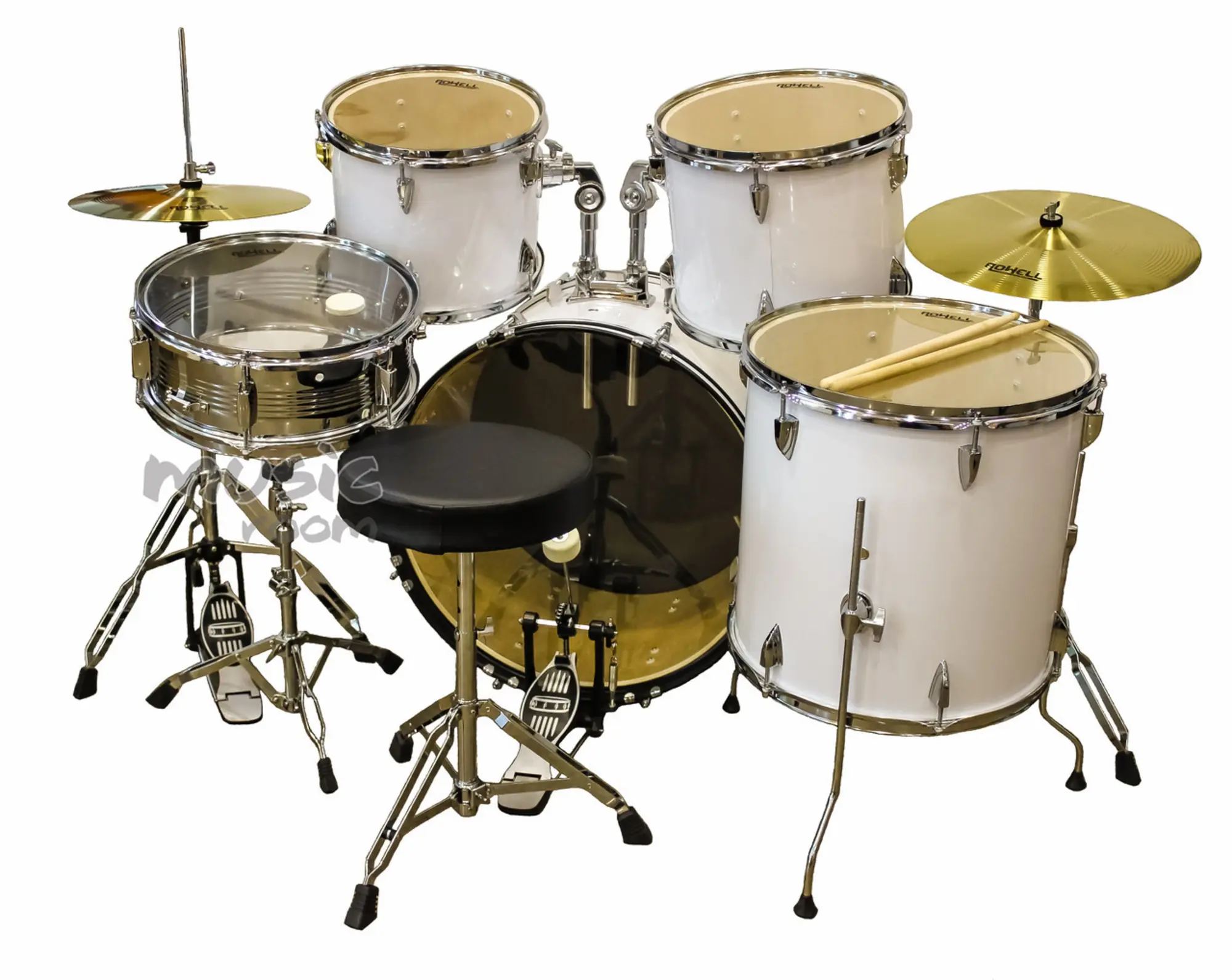 Ударная установка Rowell  WHITE (1 / 1)