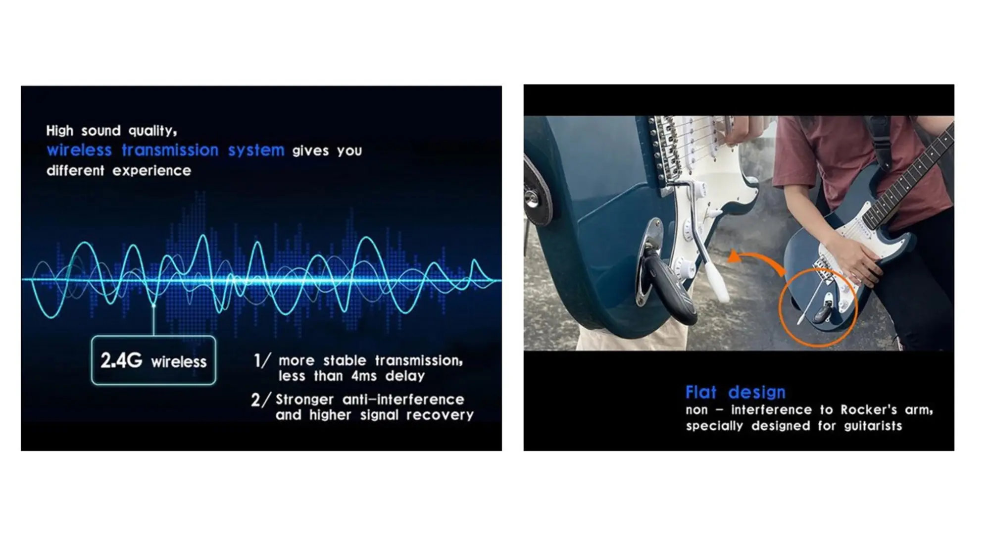 Радиосистема инструментальная беспроводная гитарная Music Room Wireless Guitar System A9 (7 / 9)