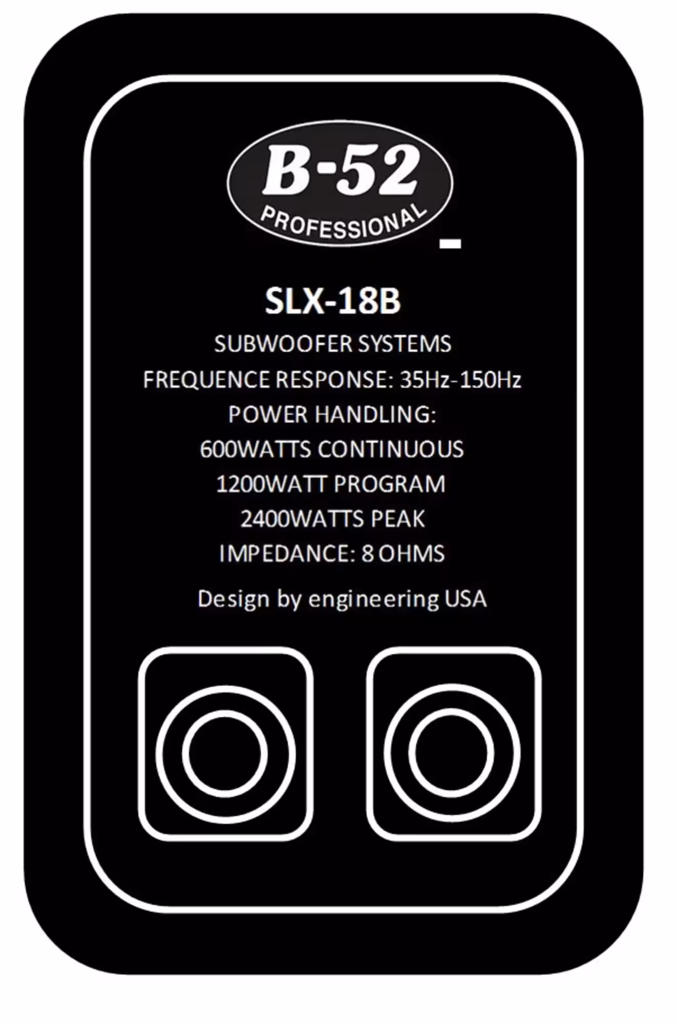 Сабвуфер пассивный B-52 Professional SLX-18B (1 / 2)