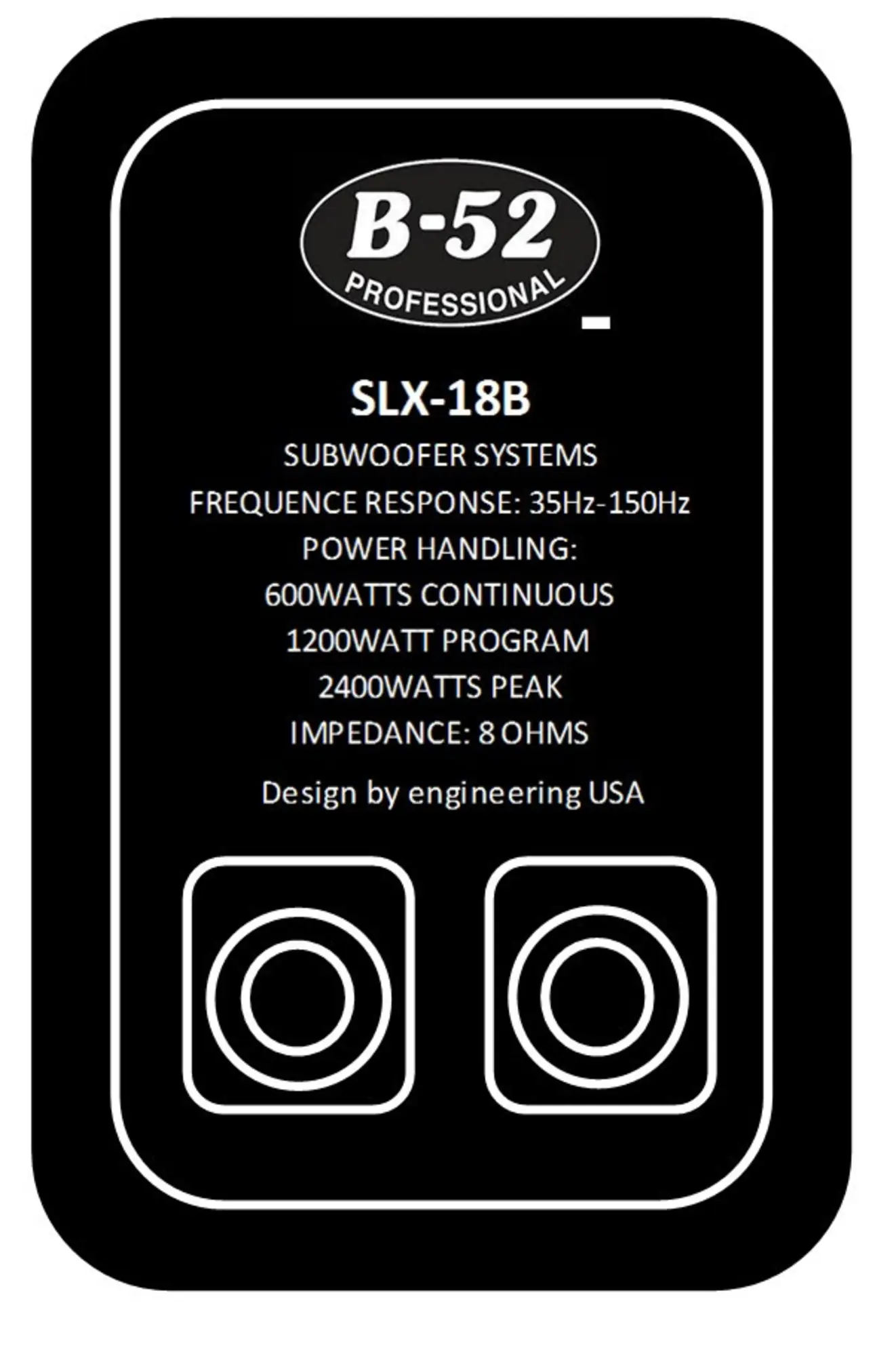 Сабвуфер пассивный B-52 Professional SLX-18B (1 / 2)