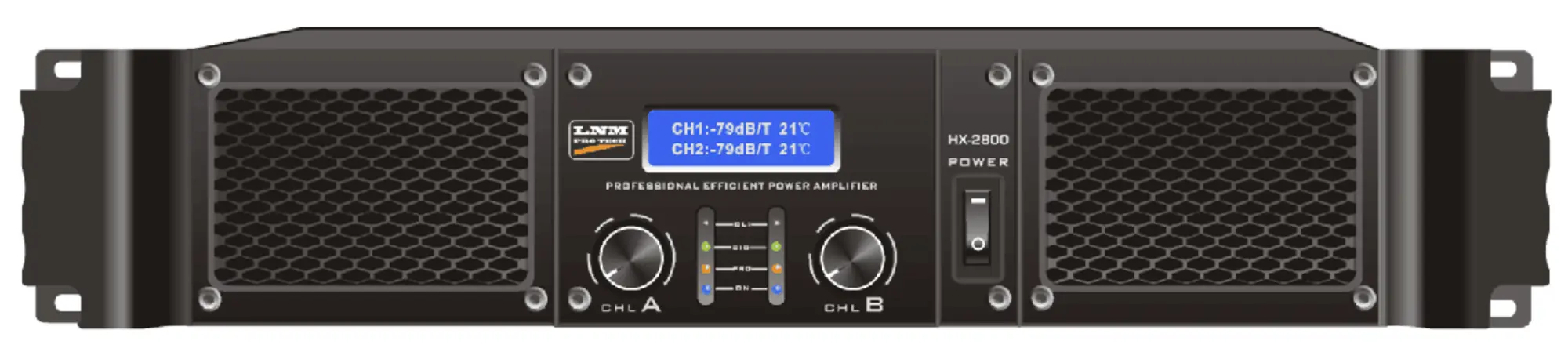 Усилитель мощности LNM HX2800 черный (1 / 3)