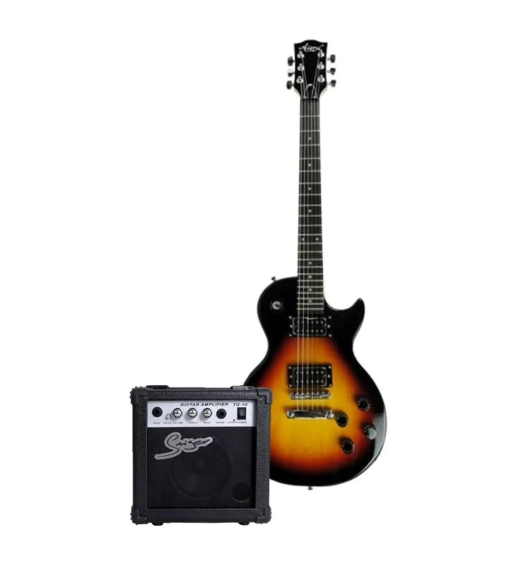 Электрогитара Les Paul Aiersi LP-19 SB в комплекте с комбо (1 / 1)