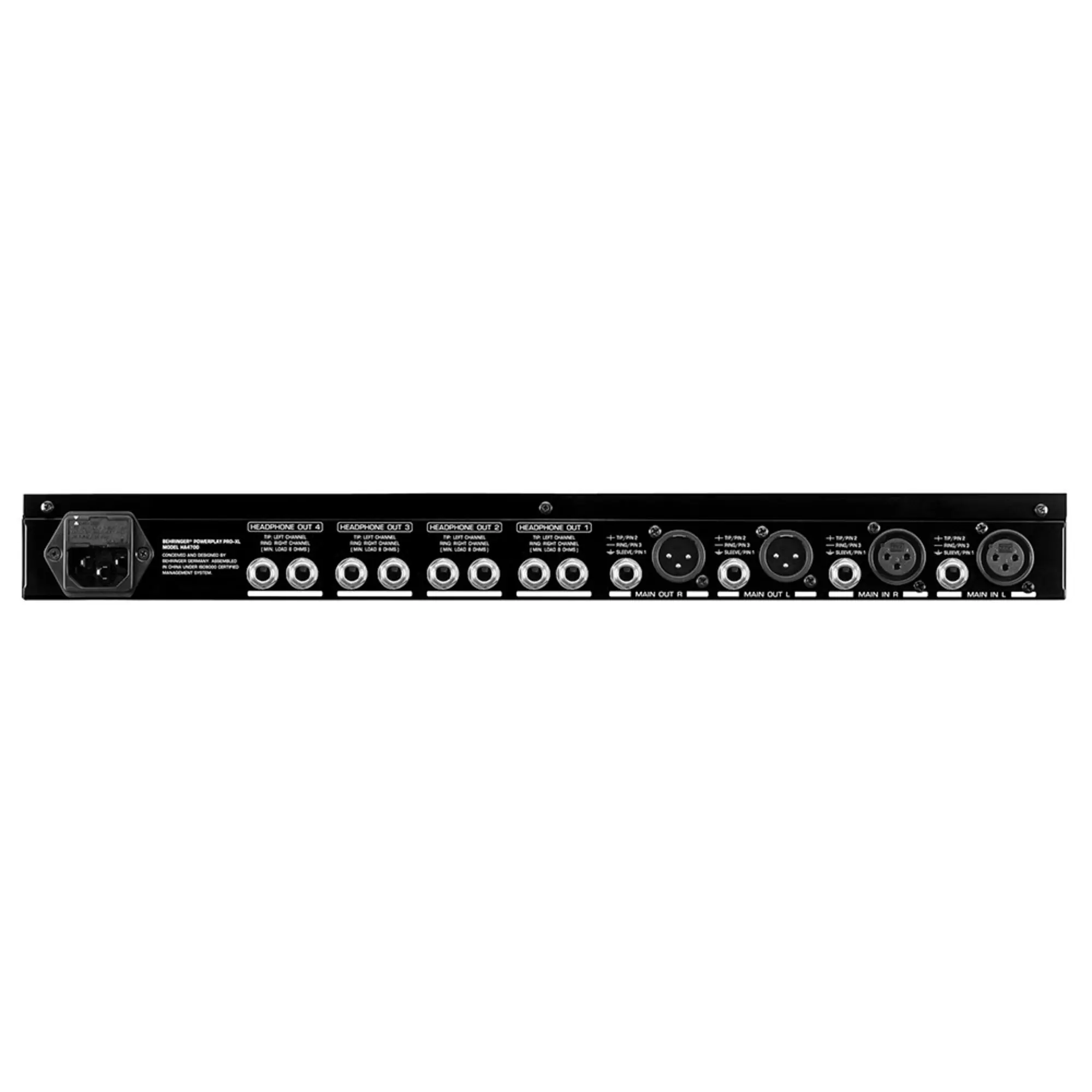 Cтерео усилитель для наушников Behringer HA4700 (3 / 3)