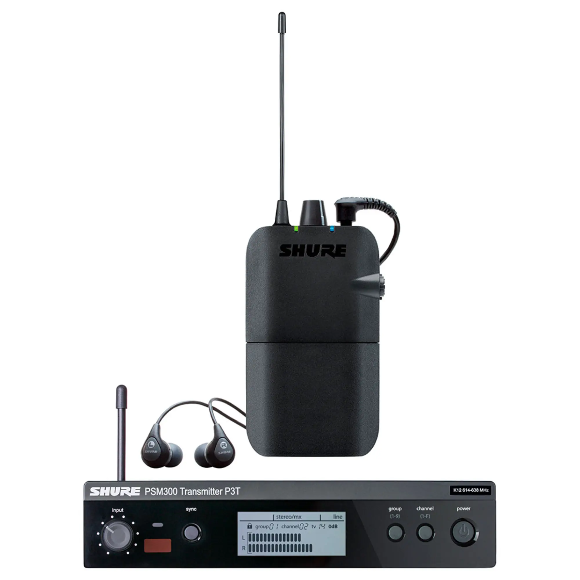 Cистема персонального мониторинга Shure P3TER112GR-R12 (1 / 3)