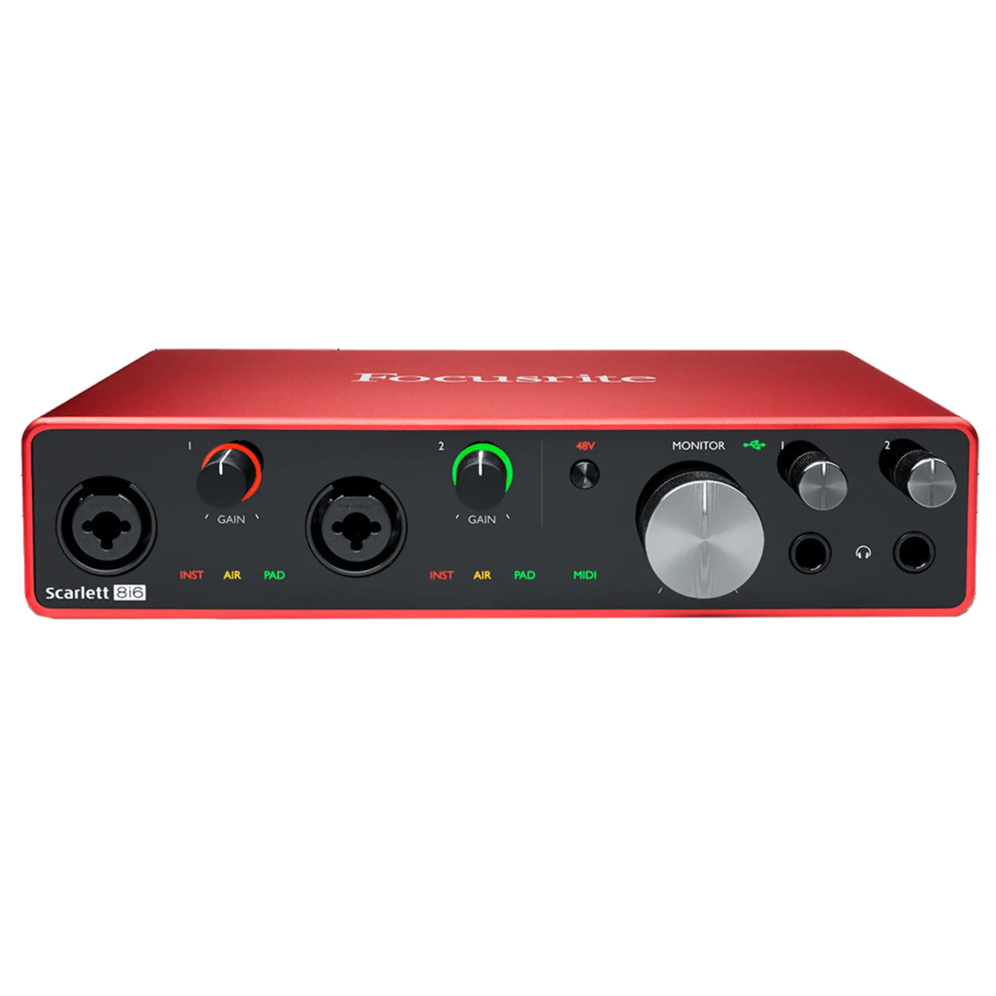 Внешняя студийная звуковая карта Focusrite scarlett 8i6 3Gen (1 / 5)