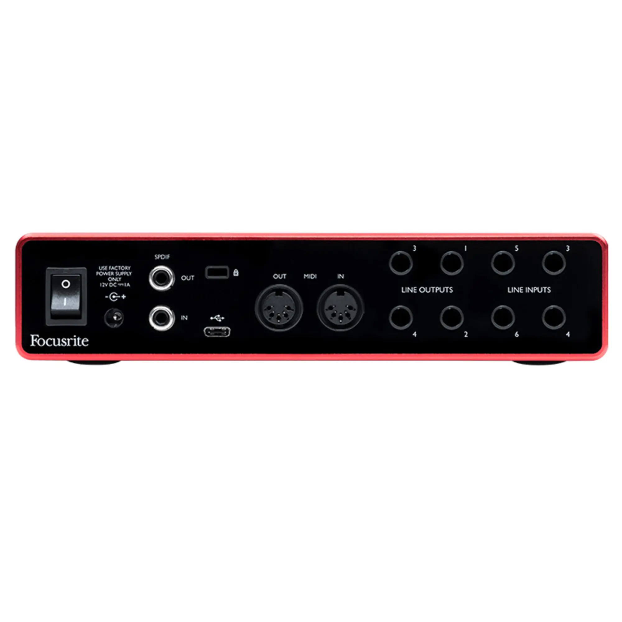 Внешняя студийная звуковая карта Focusrite scarlett 8i6 3Gen (5 / 5)