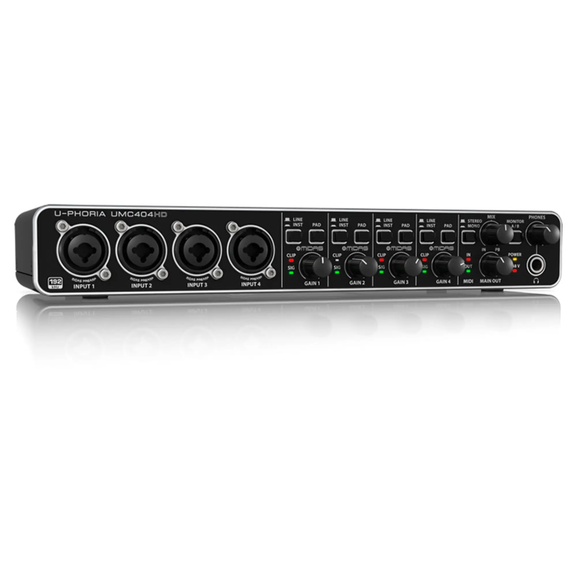 Внешняя студийная звуковая карта Behringer U-PHORIA UMC404HD (2 / 4)