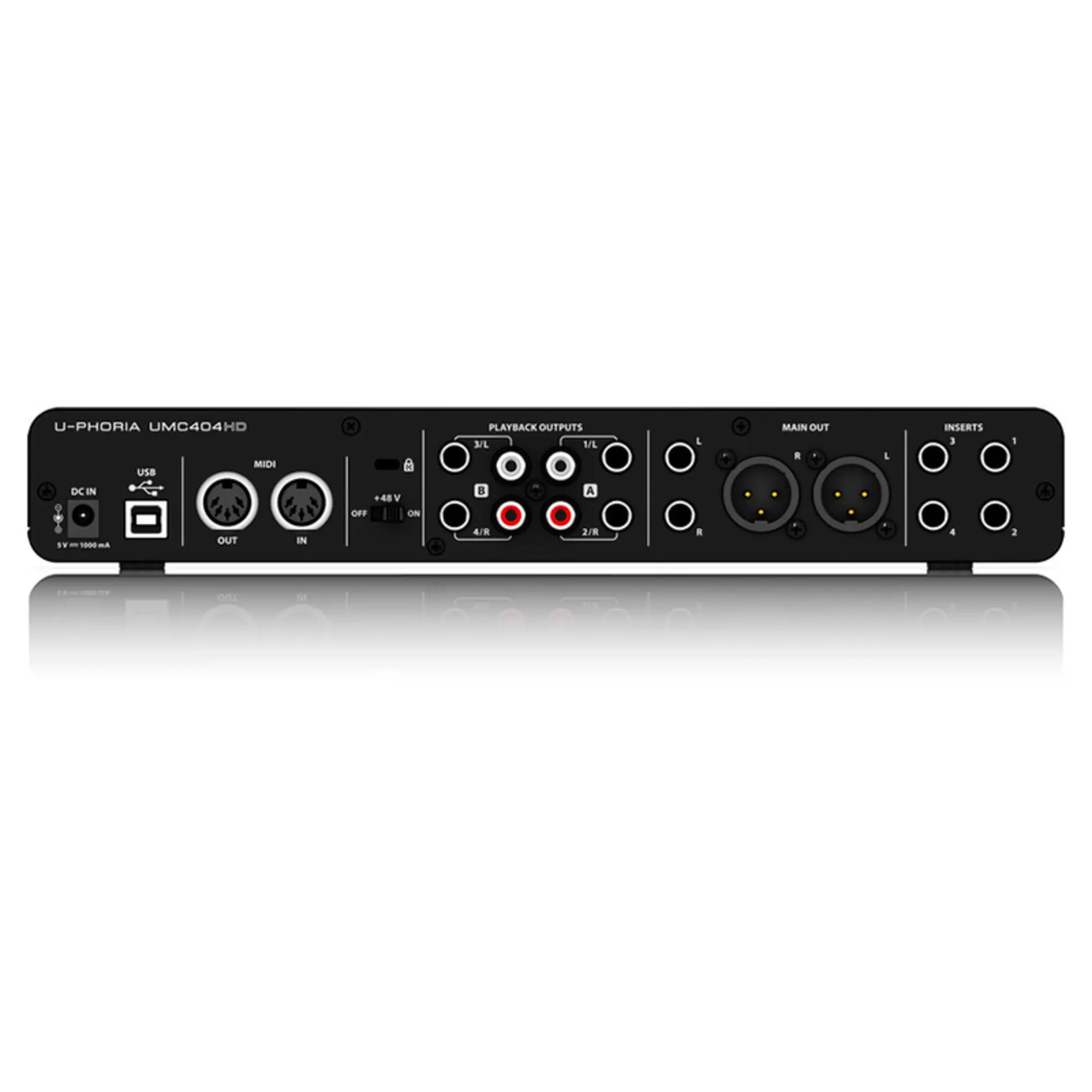 Внешняя студийная звуковая карта Behringer U-PHORIA UMC404HD (3 / 4)