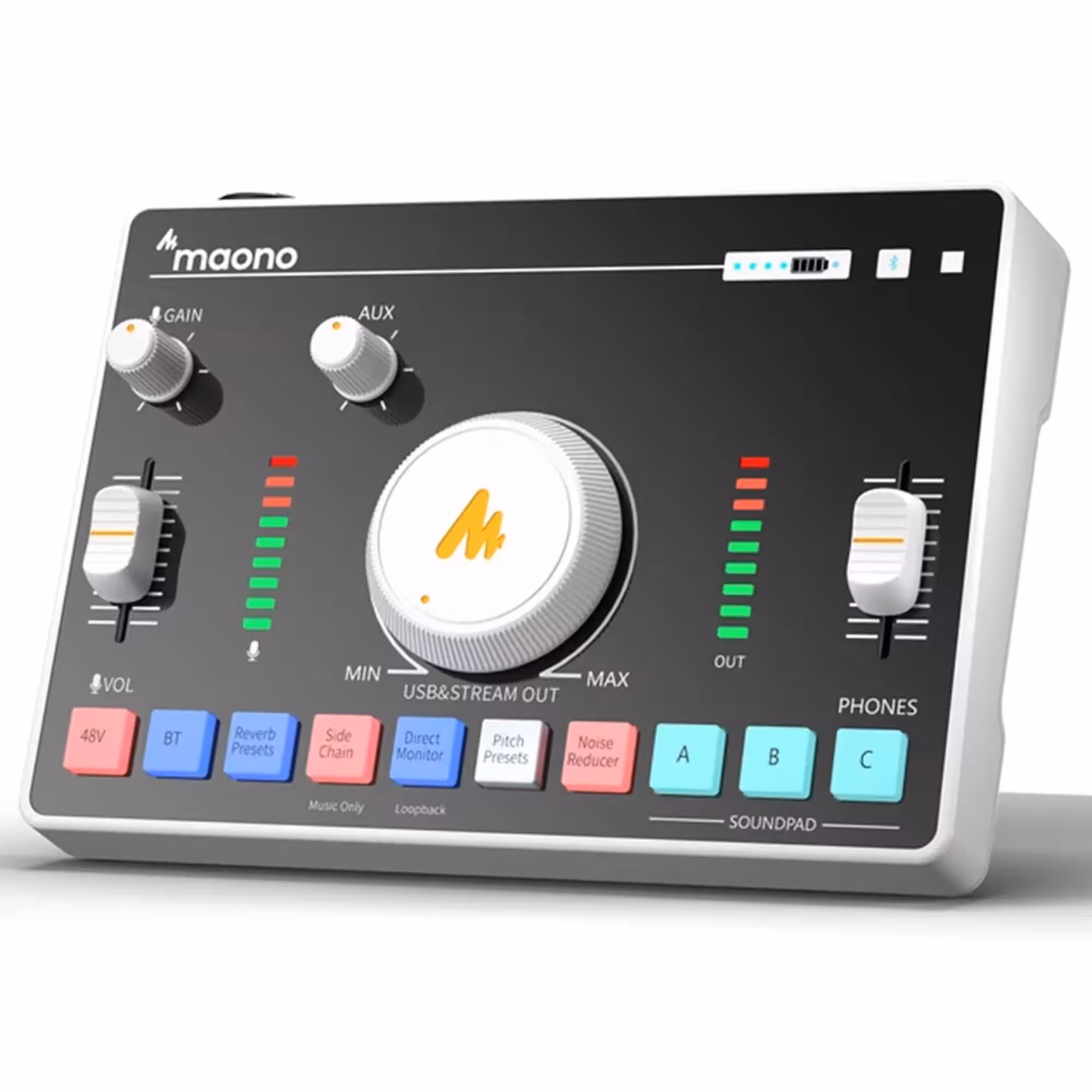 Внешняя студийная звуковая карта Maono AMC2 NEO White (1 / 1)
