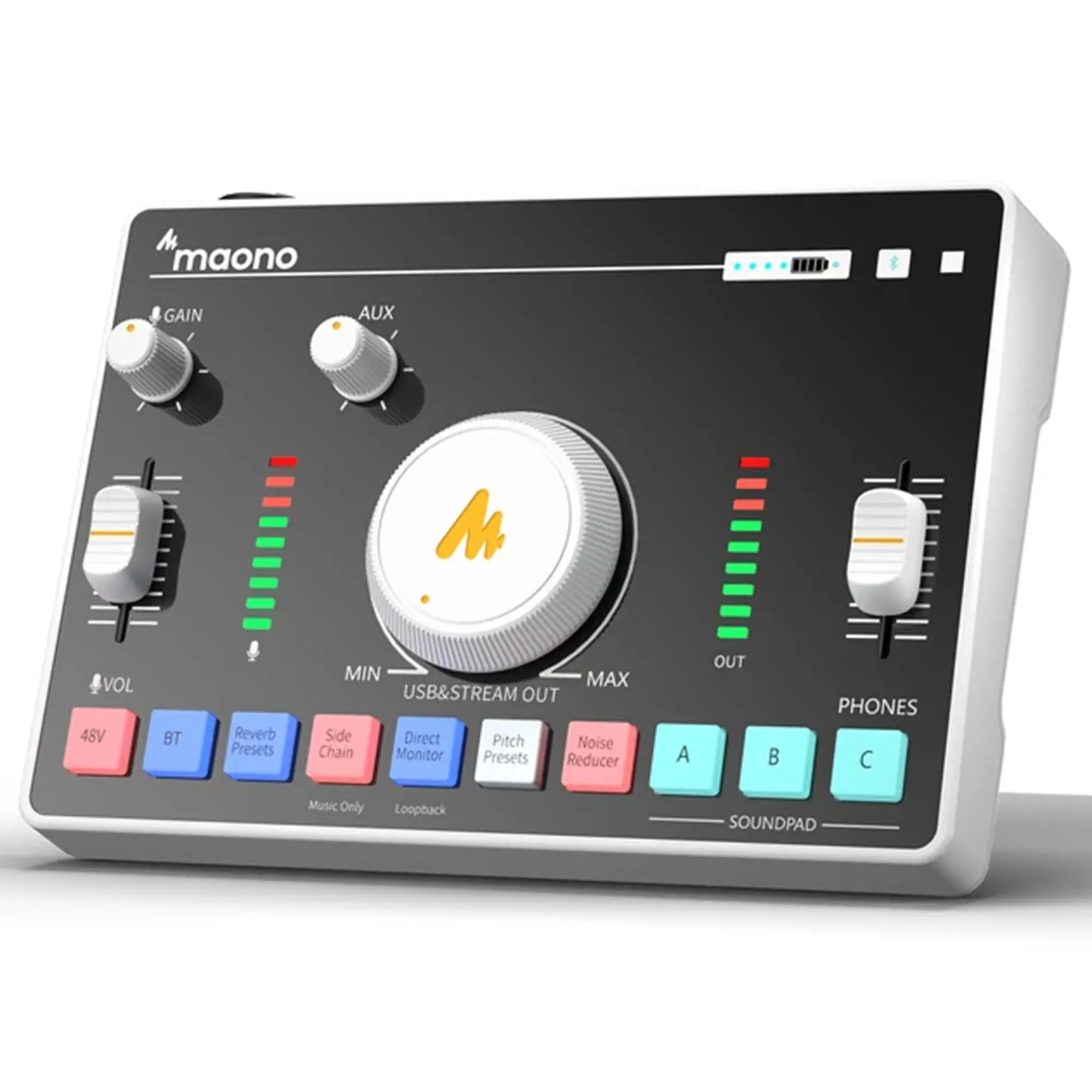 Внешняя студийная звуковая карта Maono AMC2 NEO White (1 / 1)