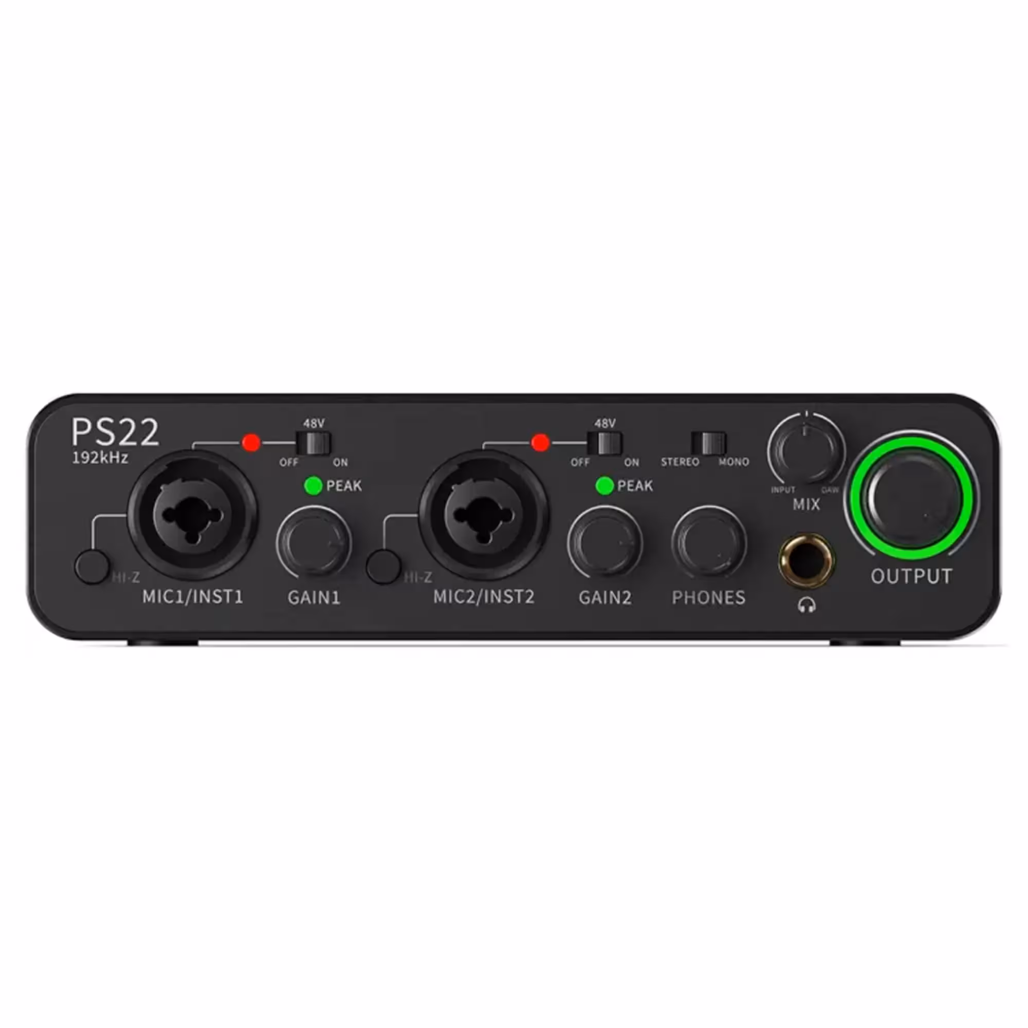 Внешняя студийная звуковая карта Maono PS22 Black (3 / 4)