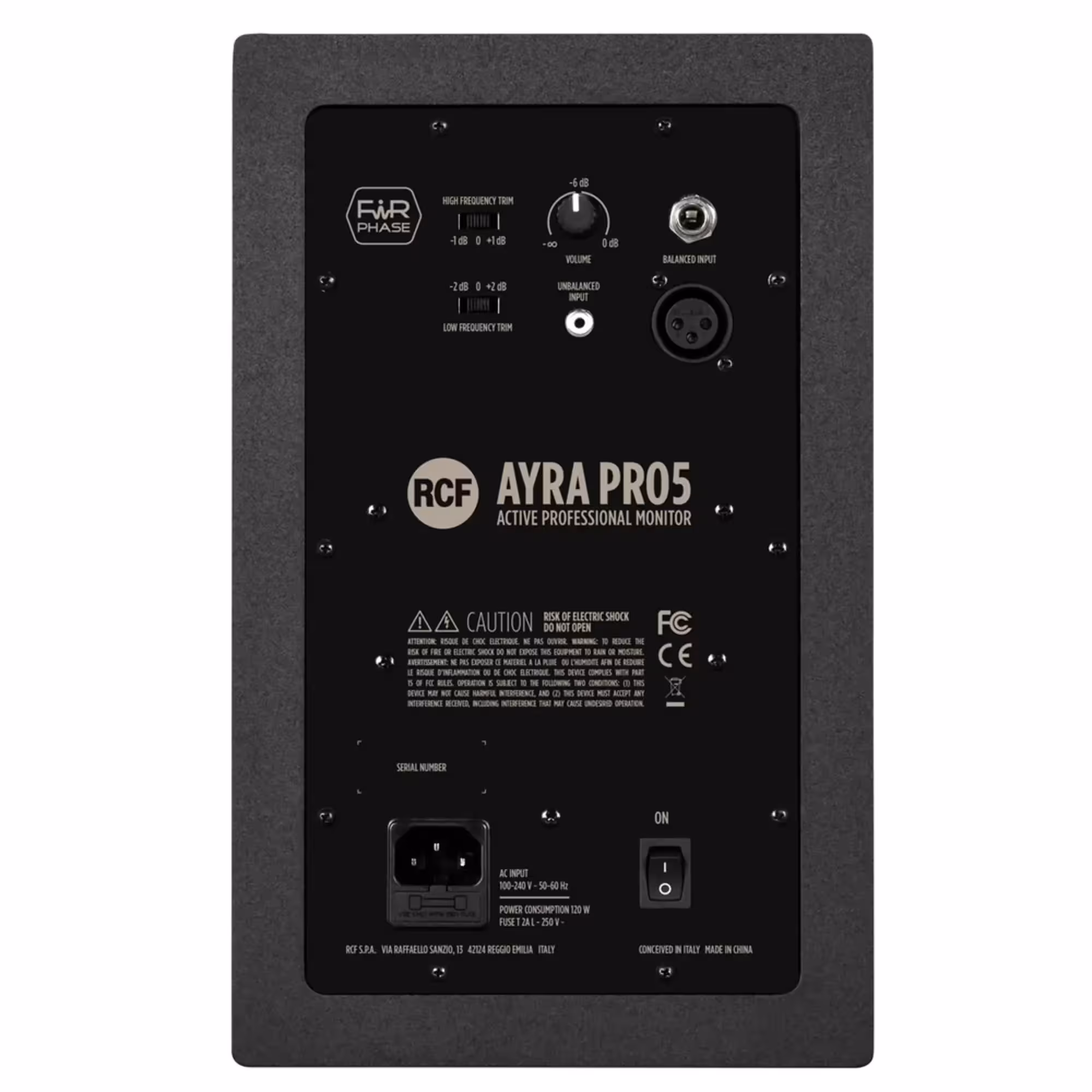 Активный студийный двухполосный монитор RCF Ayra Pro 5 (4 / 6)
