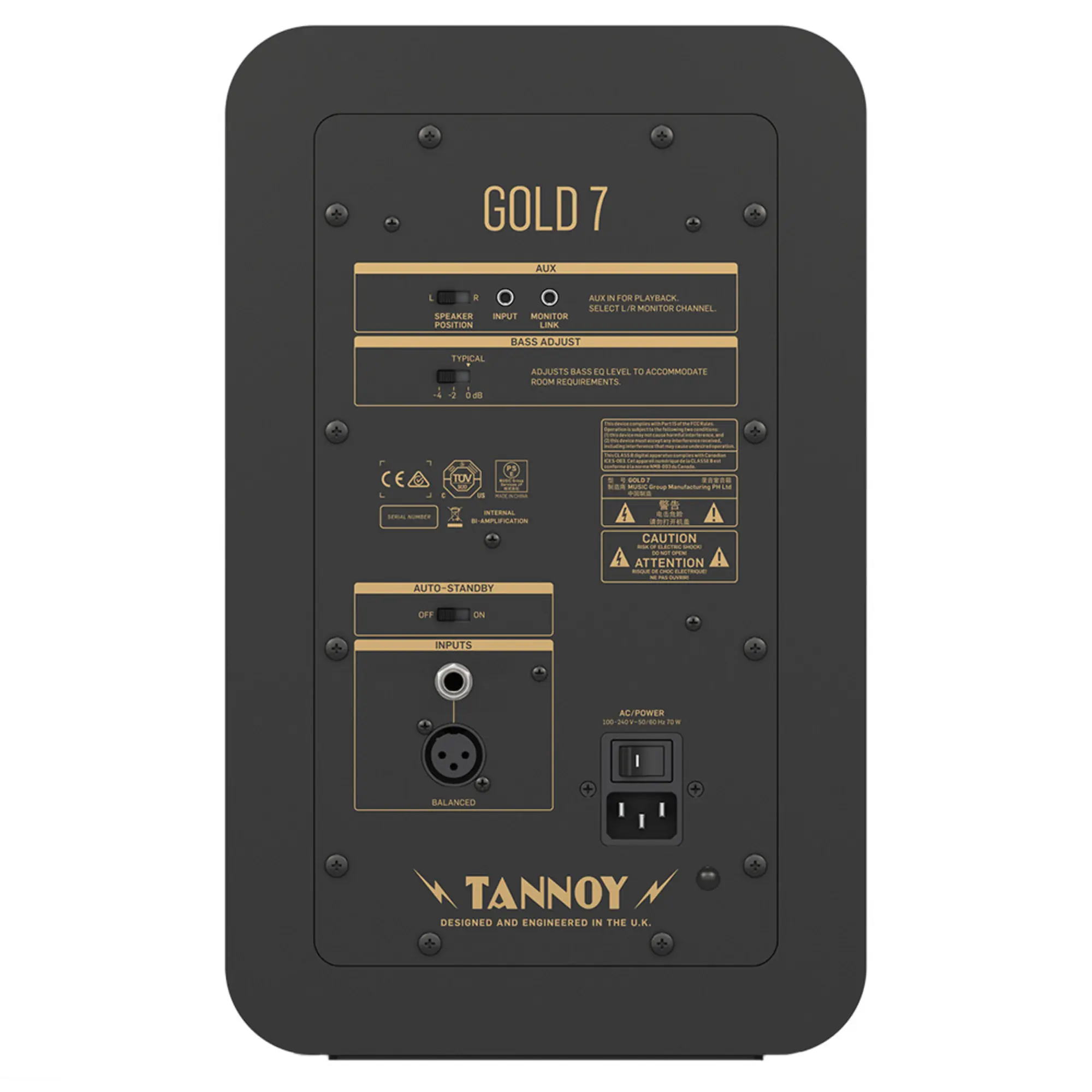 Активный студийный монитор Tannoy Gold 7 (4 / 4)