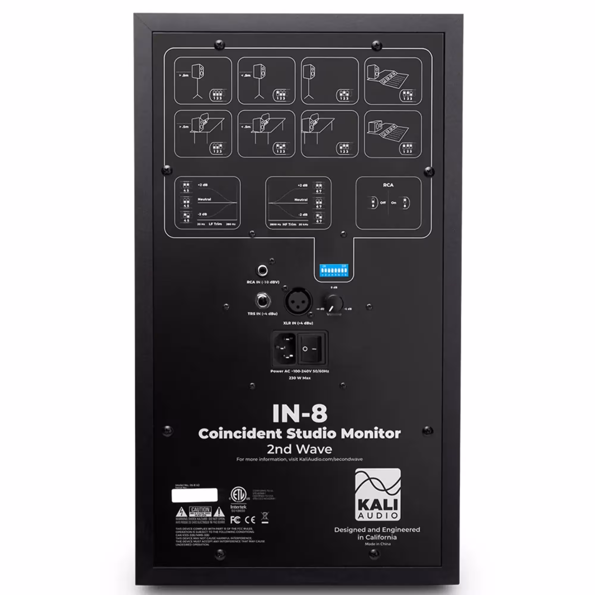 Трёхполосный активный студийный монитор Kali Audio IN-8 V2 (3 / 3)