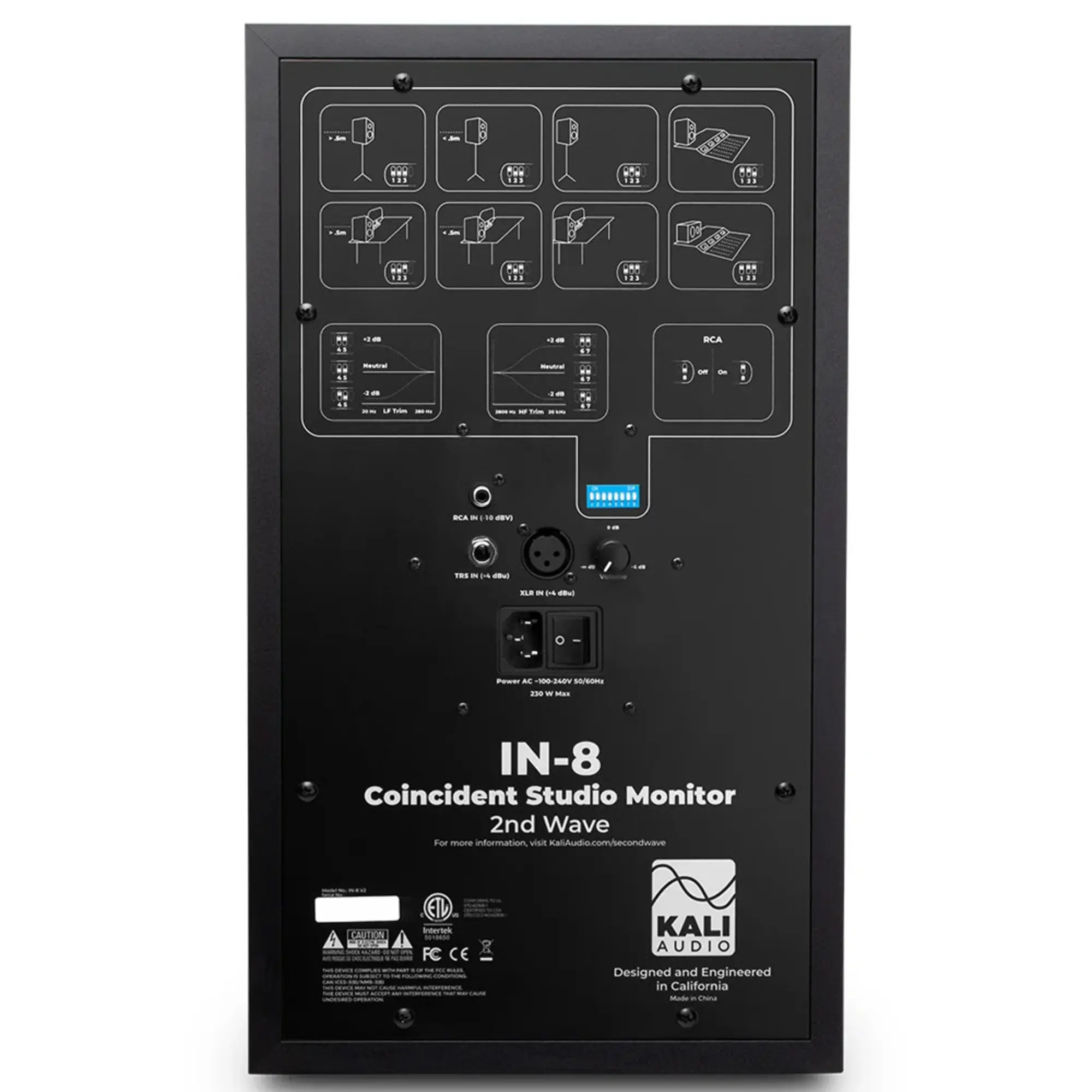 Трёхполосный активный студийный монитор Kali Audio IN-8 V2 (3 / 3)