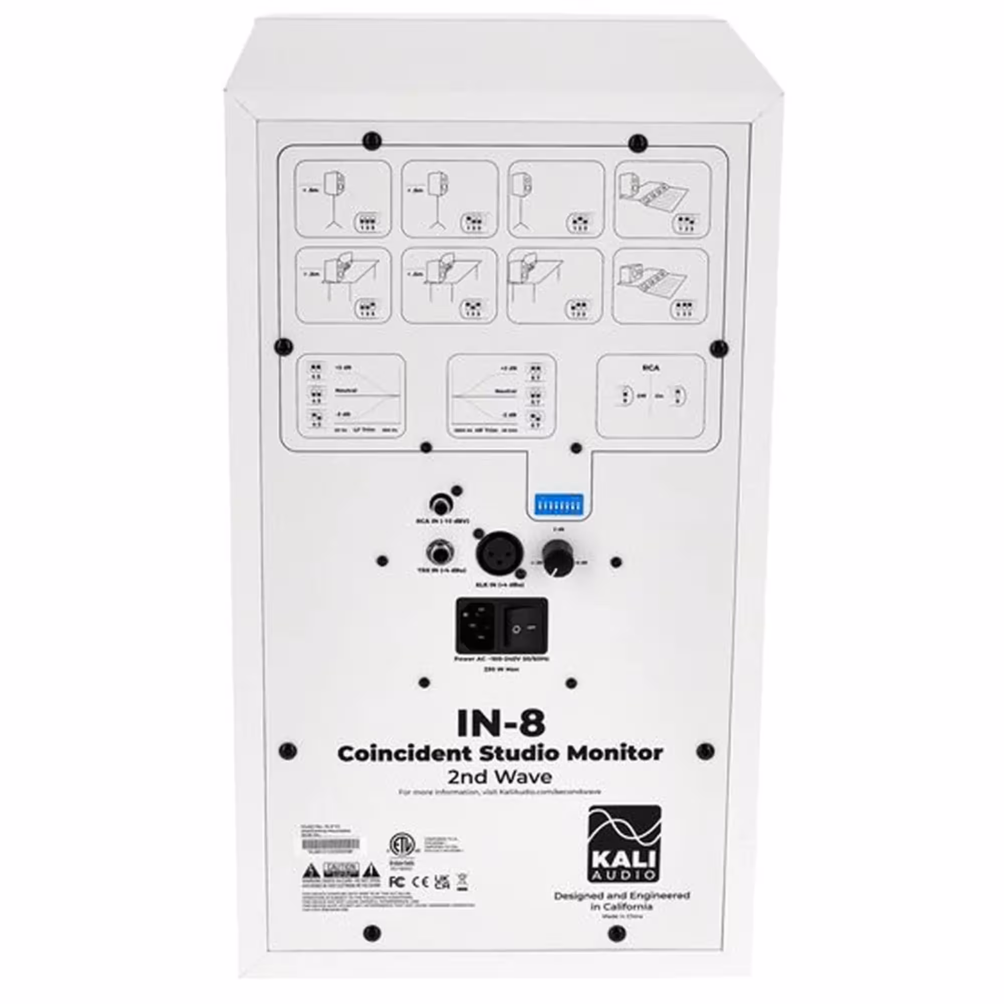 Трёхполосный активный студийный монитор Kali Audio IN-8 V2 W (6 / 7)