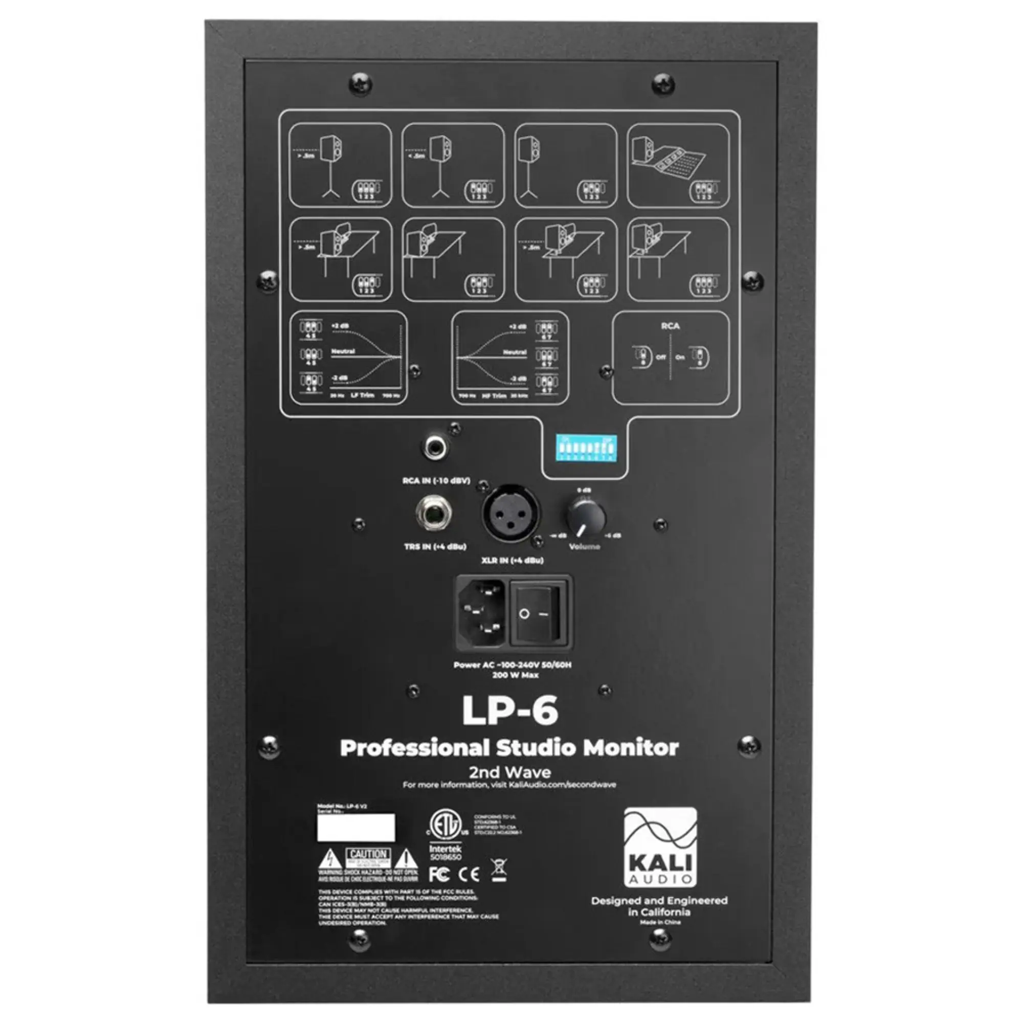 Активные студийные мониторы Kali Audio LP-6 V2 (пара) (4 / 4)
