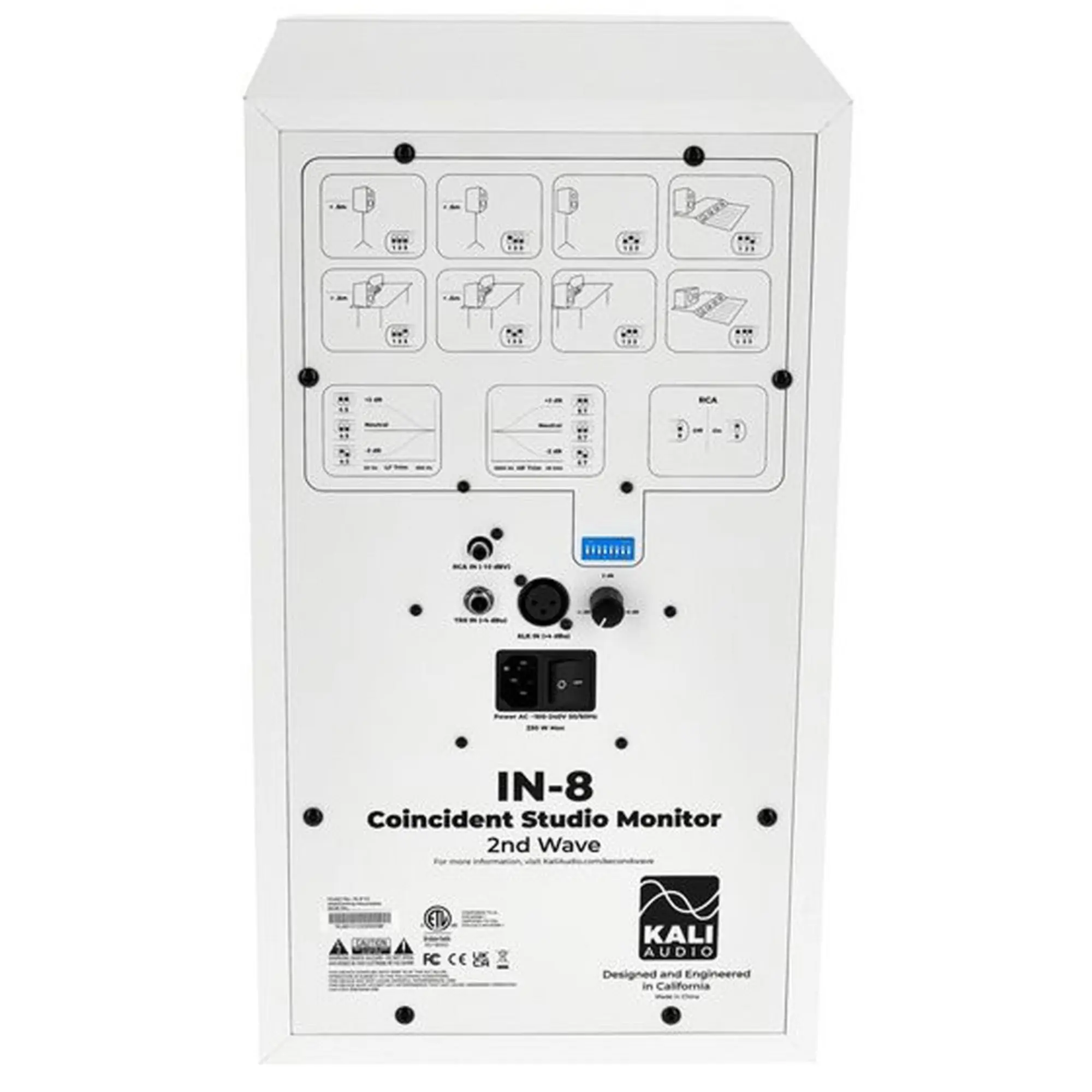 Трёхполосные активные студийные мониторы Kali Audio IN-8 V2 W (пара) (6 / 6)