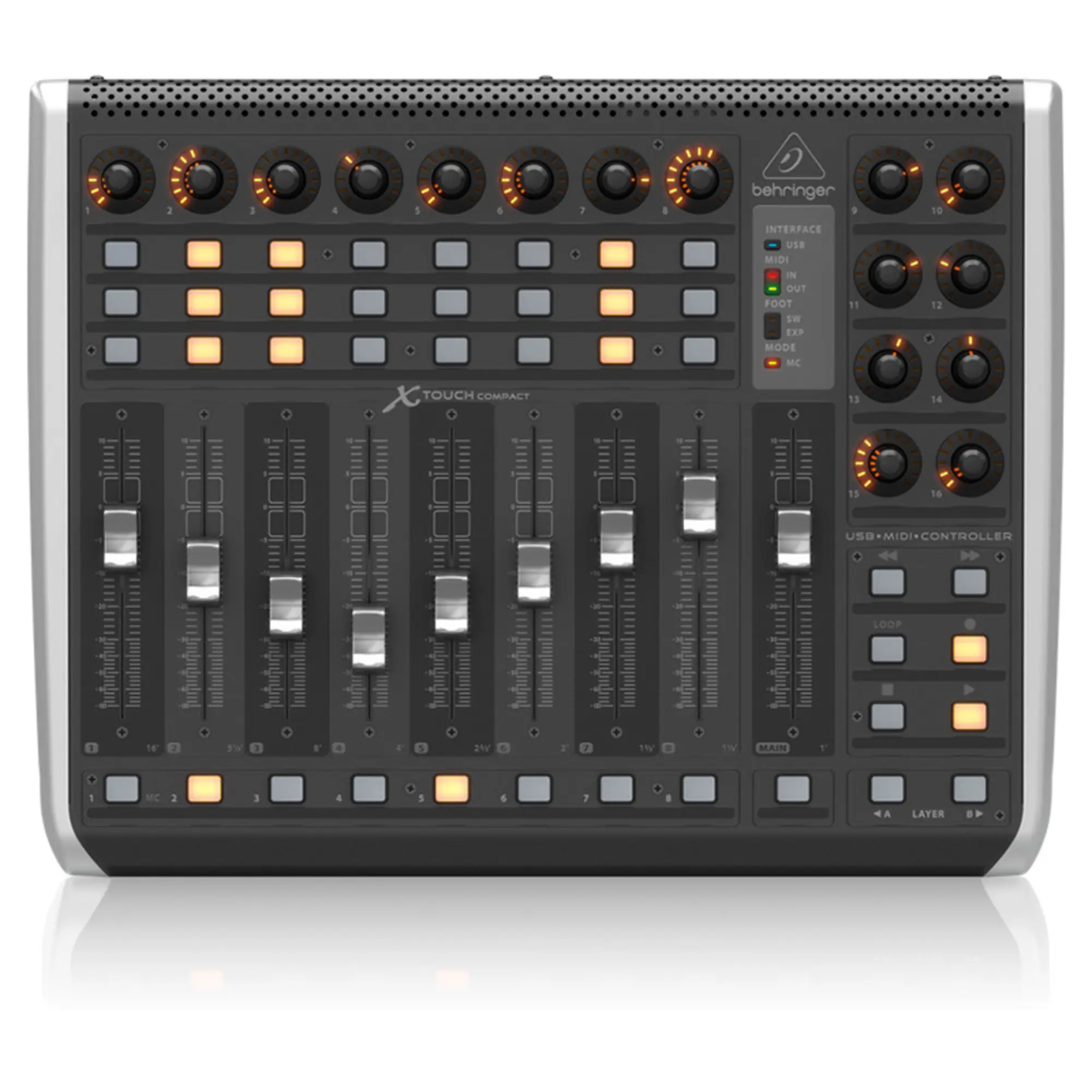 USB MIDI DAW контроллер Behringer X-TOUCH Compact (1 / 5)