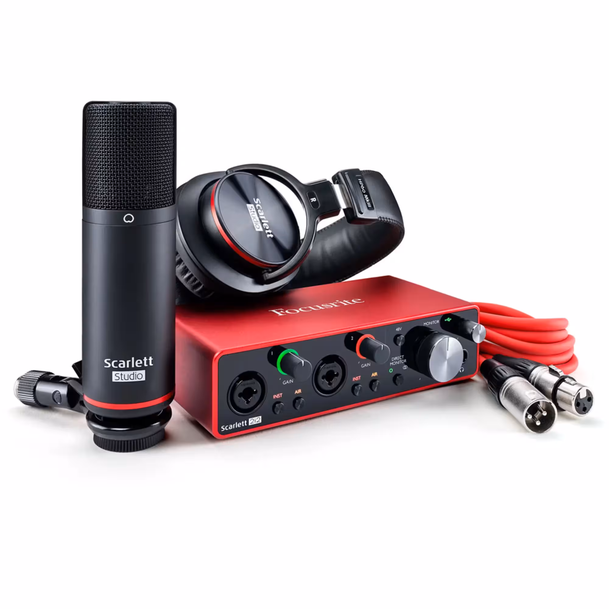 Комплект для звукозаписи Focusrite scarlett 2i2 Studio 3nd GEN (1 / 4)