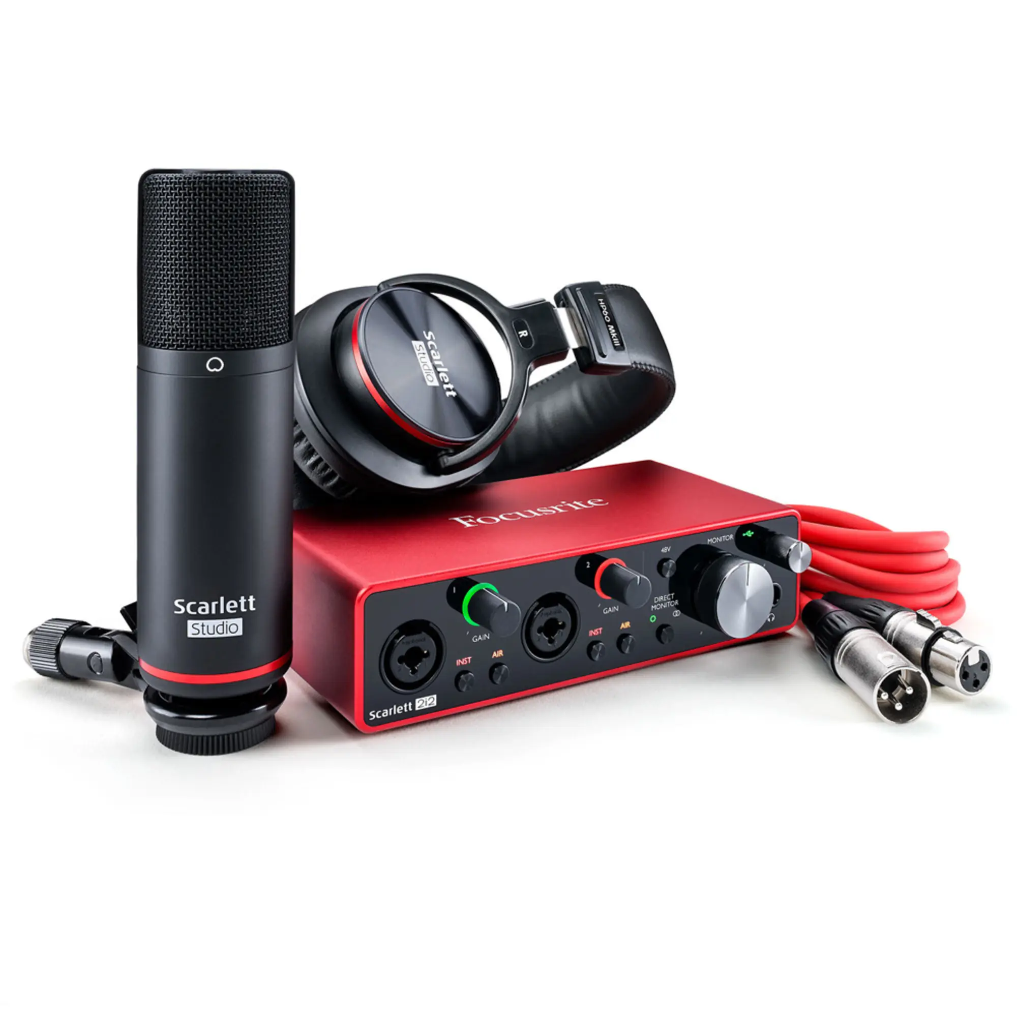 Комплект для звукозаписи Focusrite scarlett 2i2 Studio 3nd GEN (1 / 4)