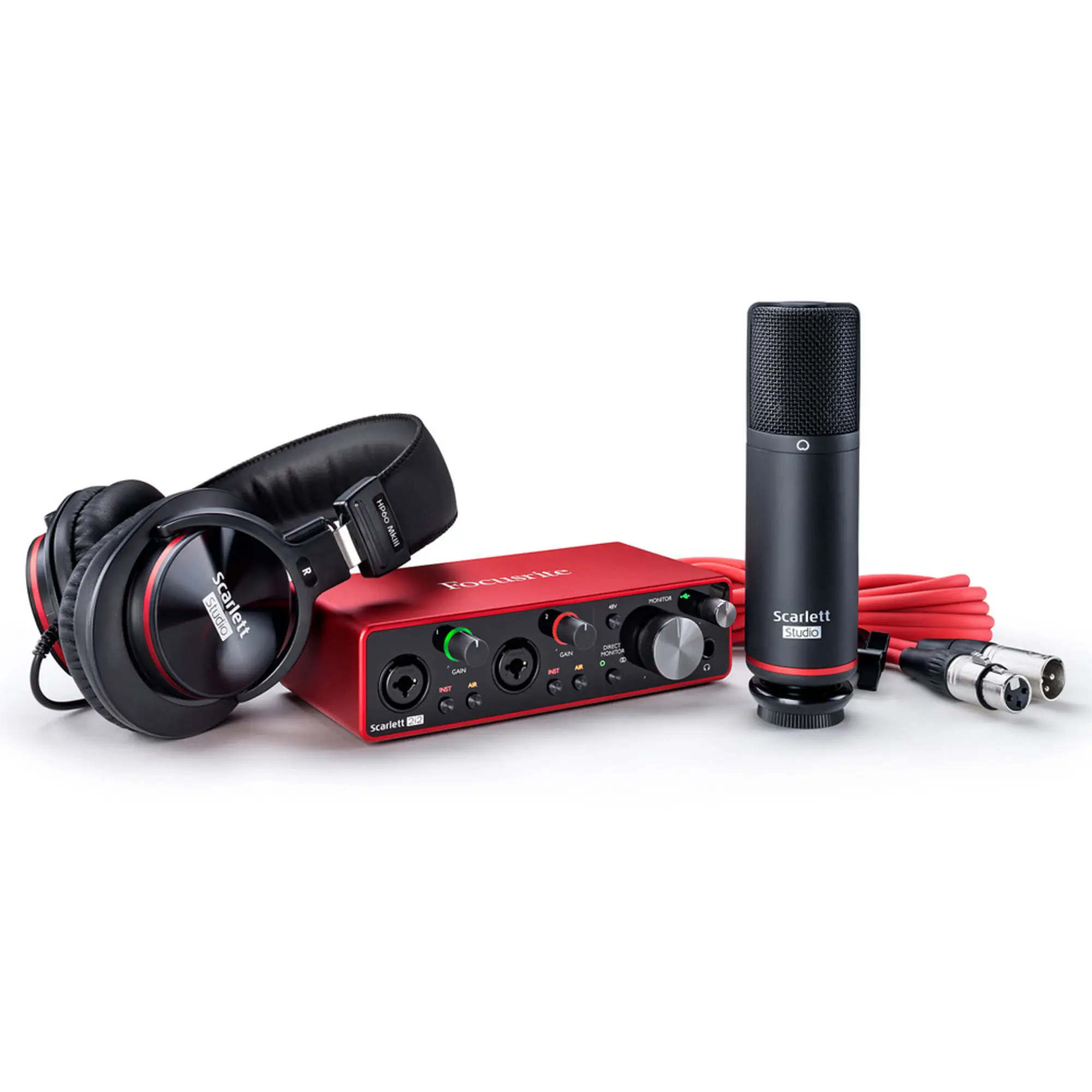 Комплект для звукозаписи Focusrite scarlett 2i2 Studio 3nd GEN (2 / 4)