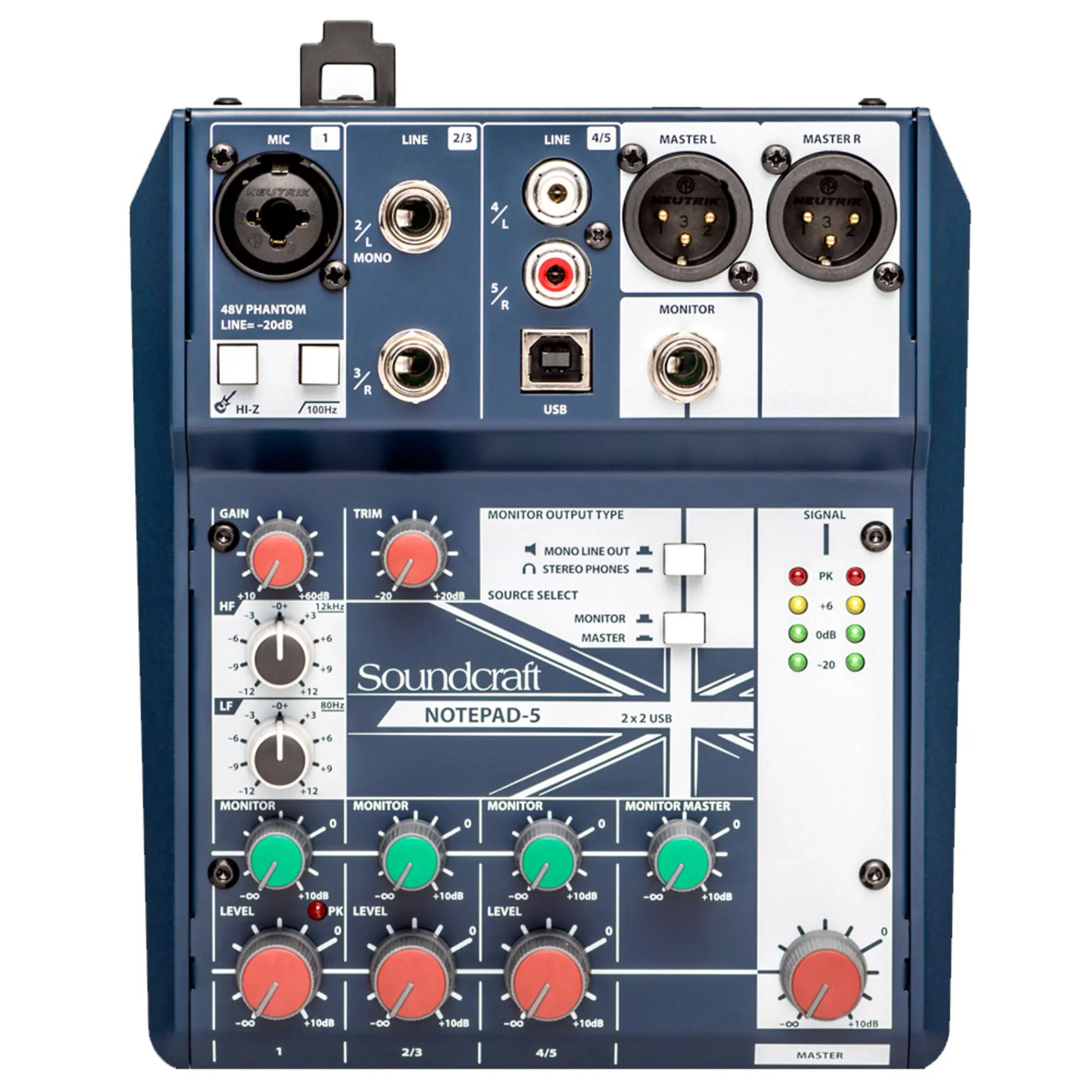 Аналоговый микшерный пульт Soundcraft Notepad-5 (1 / 2)