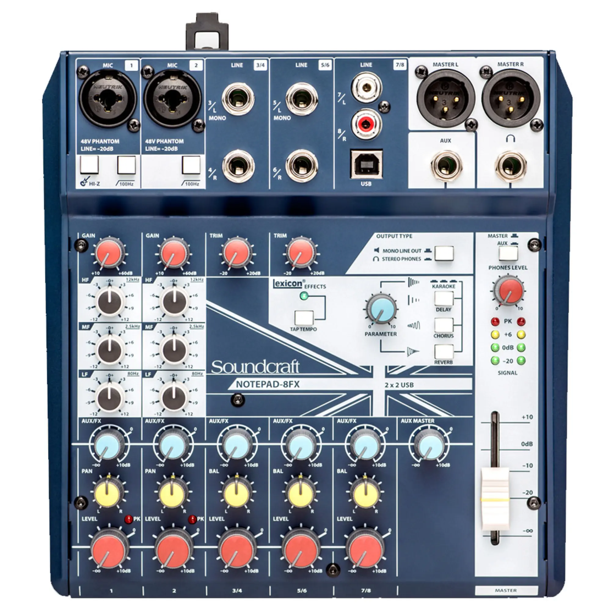 Аналоговый микшерный пульт Soundcraft Notepad-8FX (1 / 4)