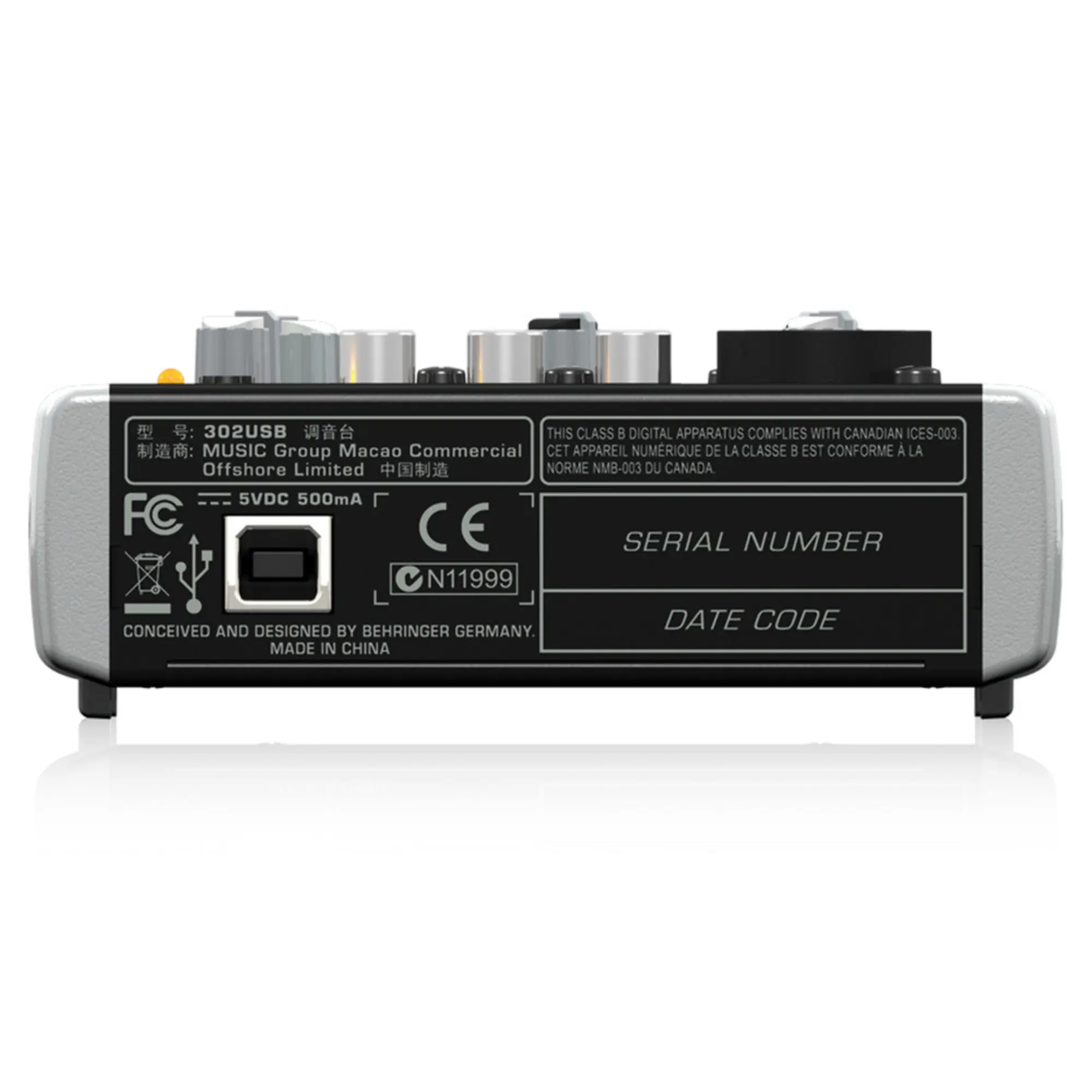 Аналоговый микшерный пульт Behringer 302USB (4 / 4)