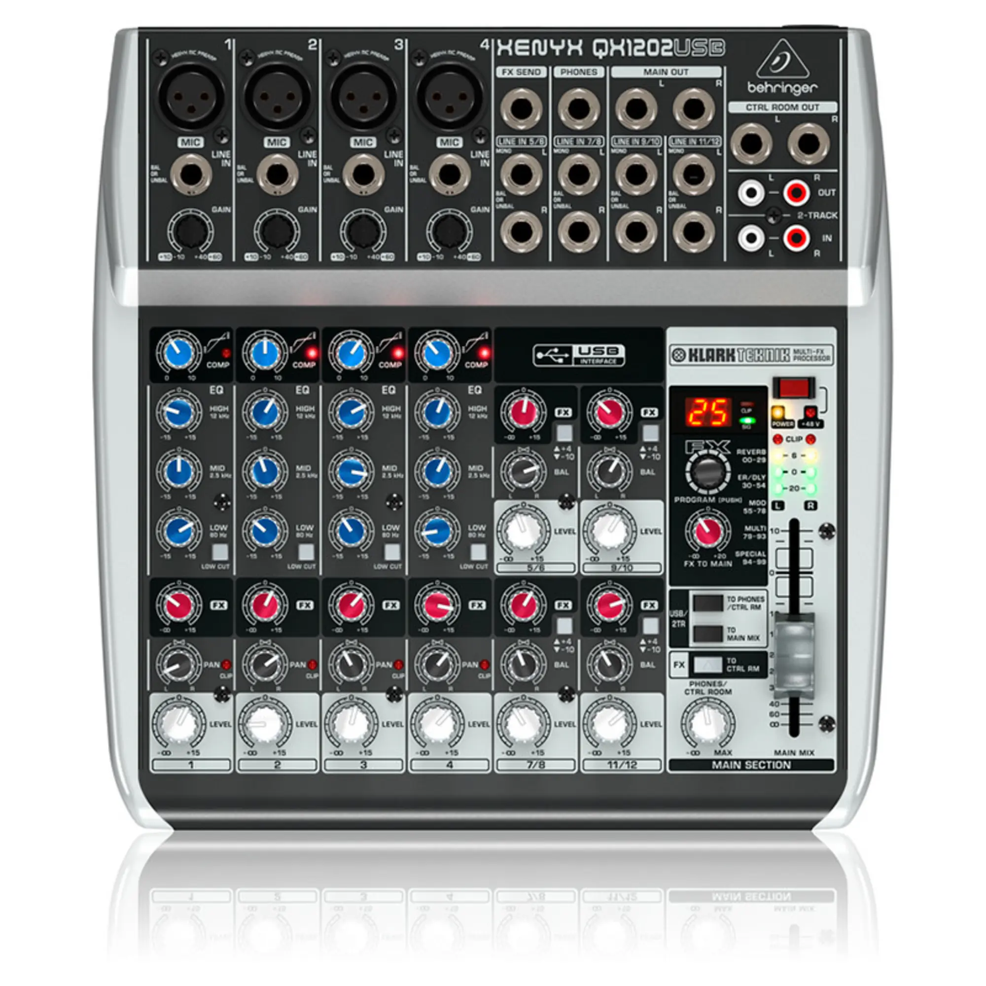 Микшерный пульт Behringer XENYX QX1202USB (1 / 4)