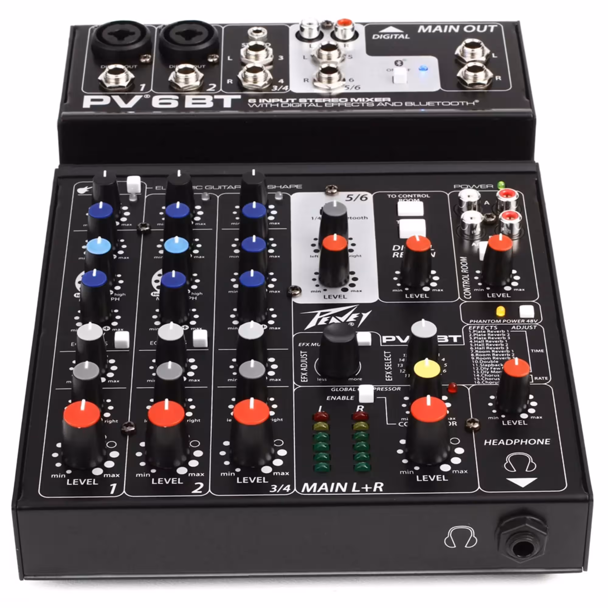 Микшерный пульт Peavey PV 6 BT (2 / 4)