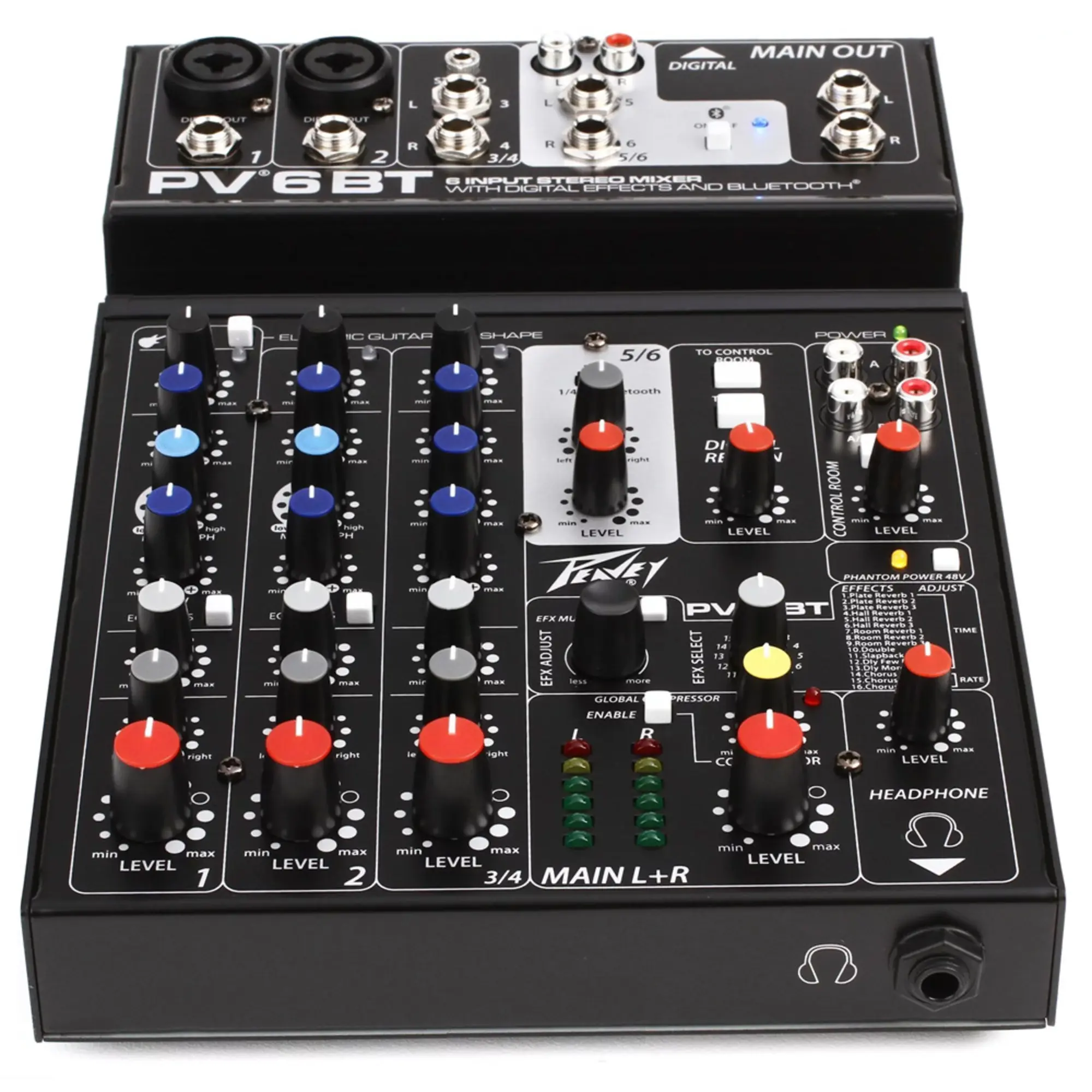 Микшерный пульт Peavey PV 6 BT (2 / 4)