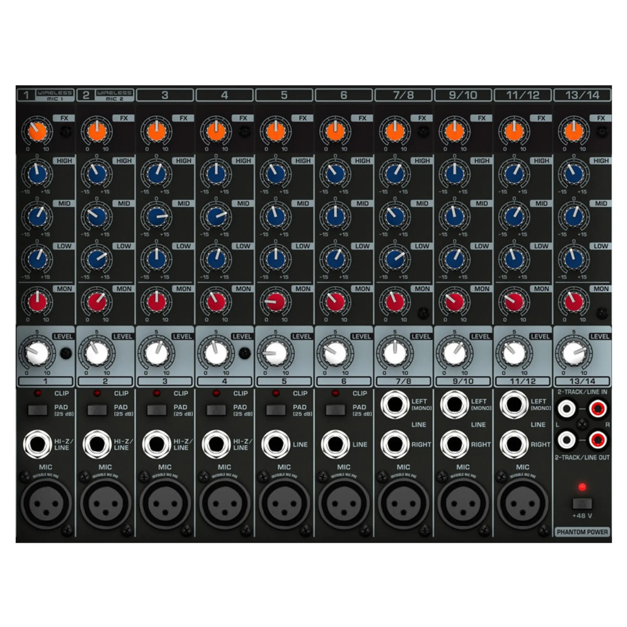 Активный микшерный пульт Behringer PMP2000D (5 / 7)