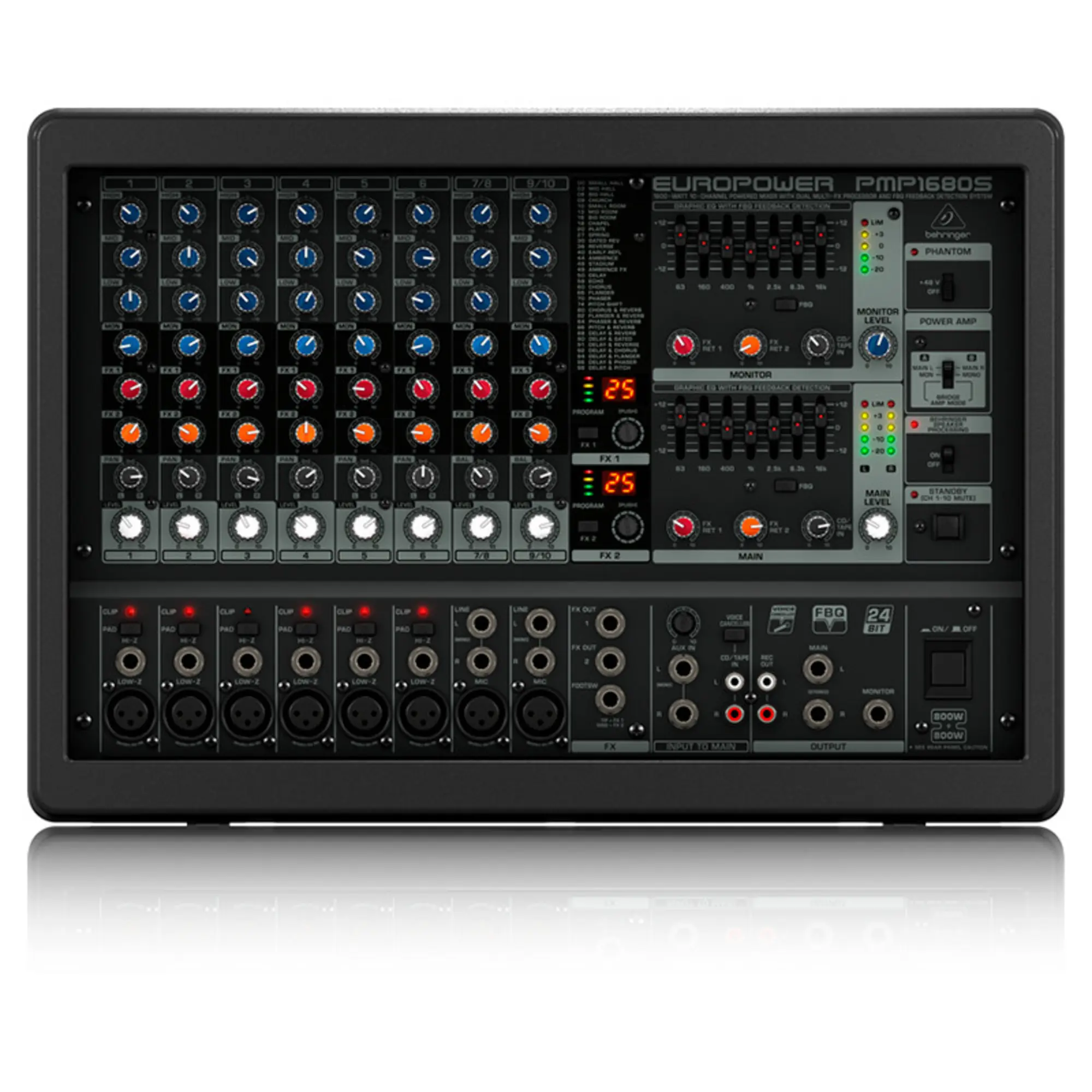 Микшерный пульт с усилением Behringer PMP1680S (1 / 4)