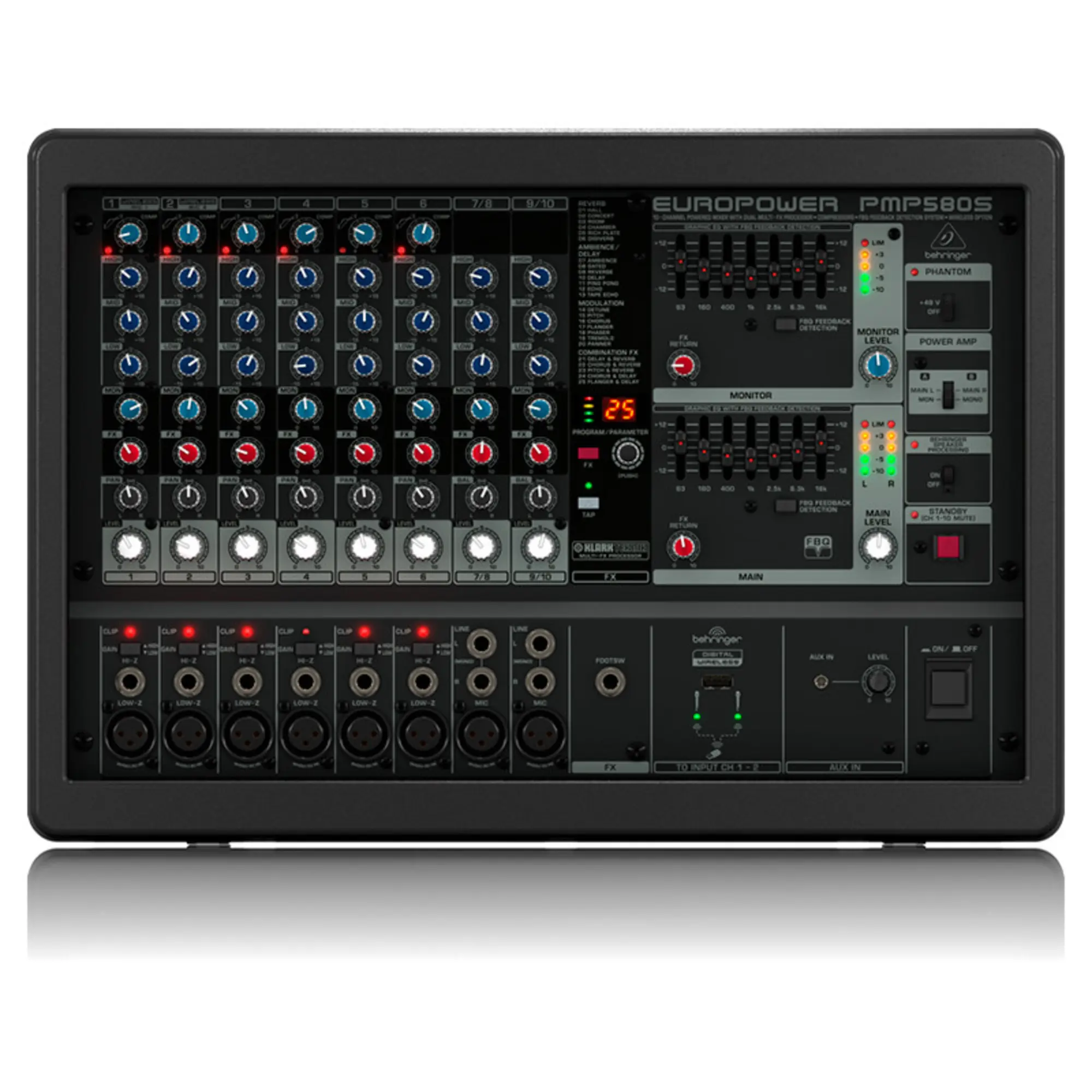 Микшерный пульт с усилением Behringer PMP580S (1 / 4)