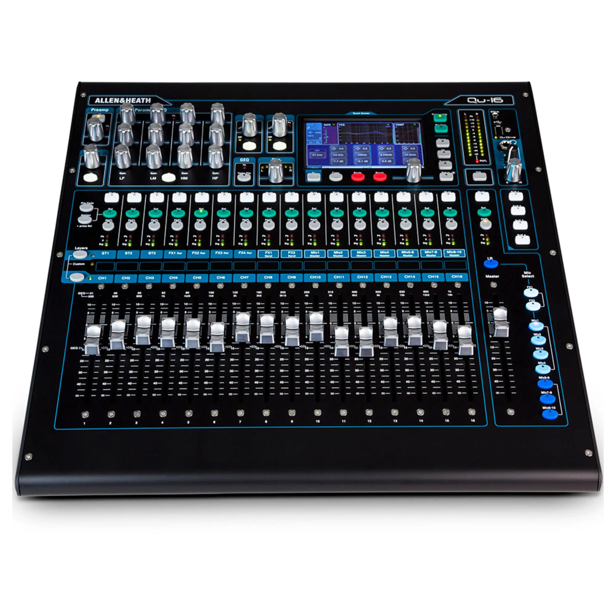 Цифровой микшерный пульт Allen & Heath QU-16C (2 / 10)