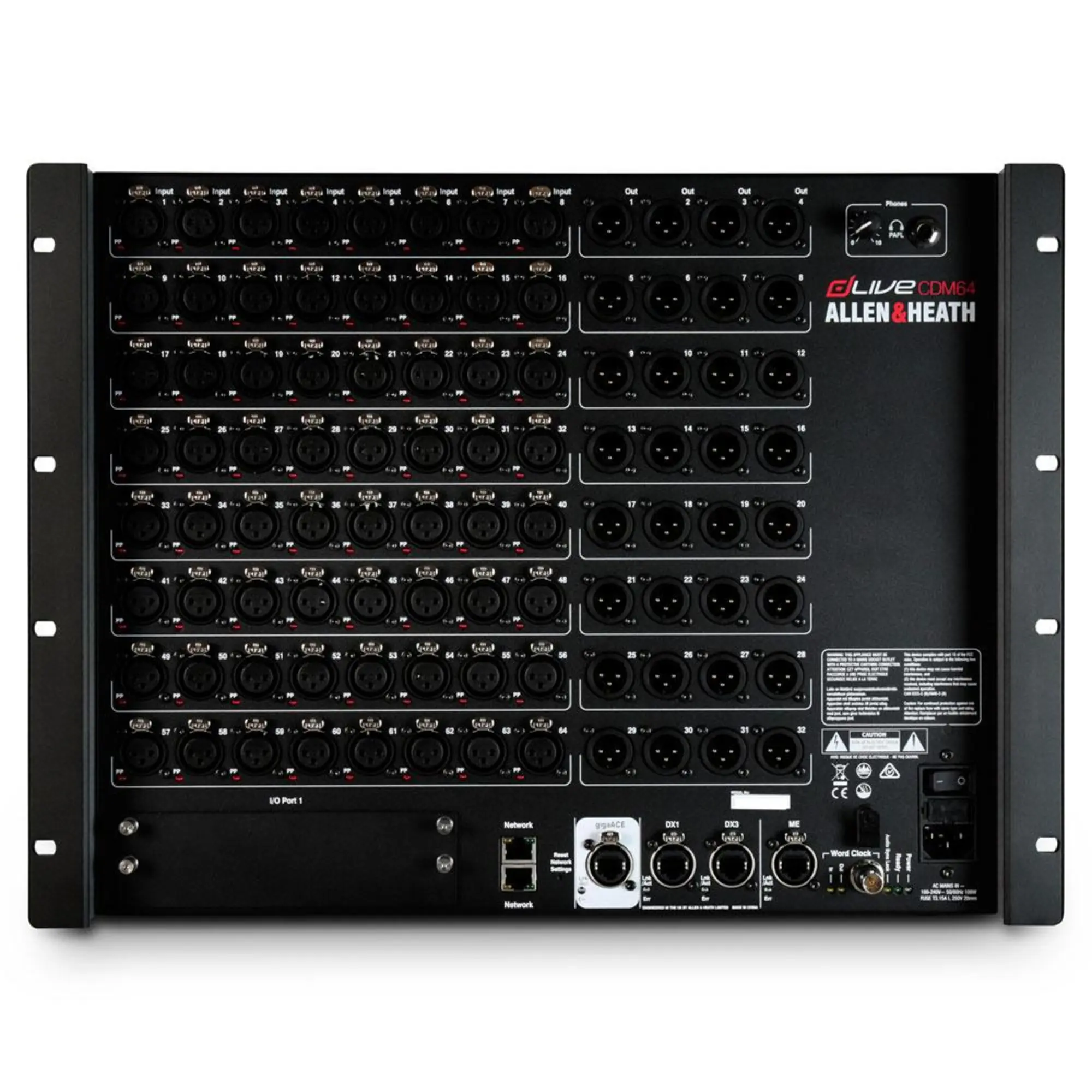 Стейдж-бокс Allen & Heath dLive CDM64 MixRack (1 / 3)