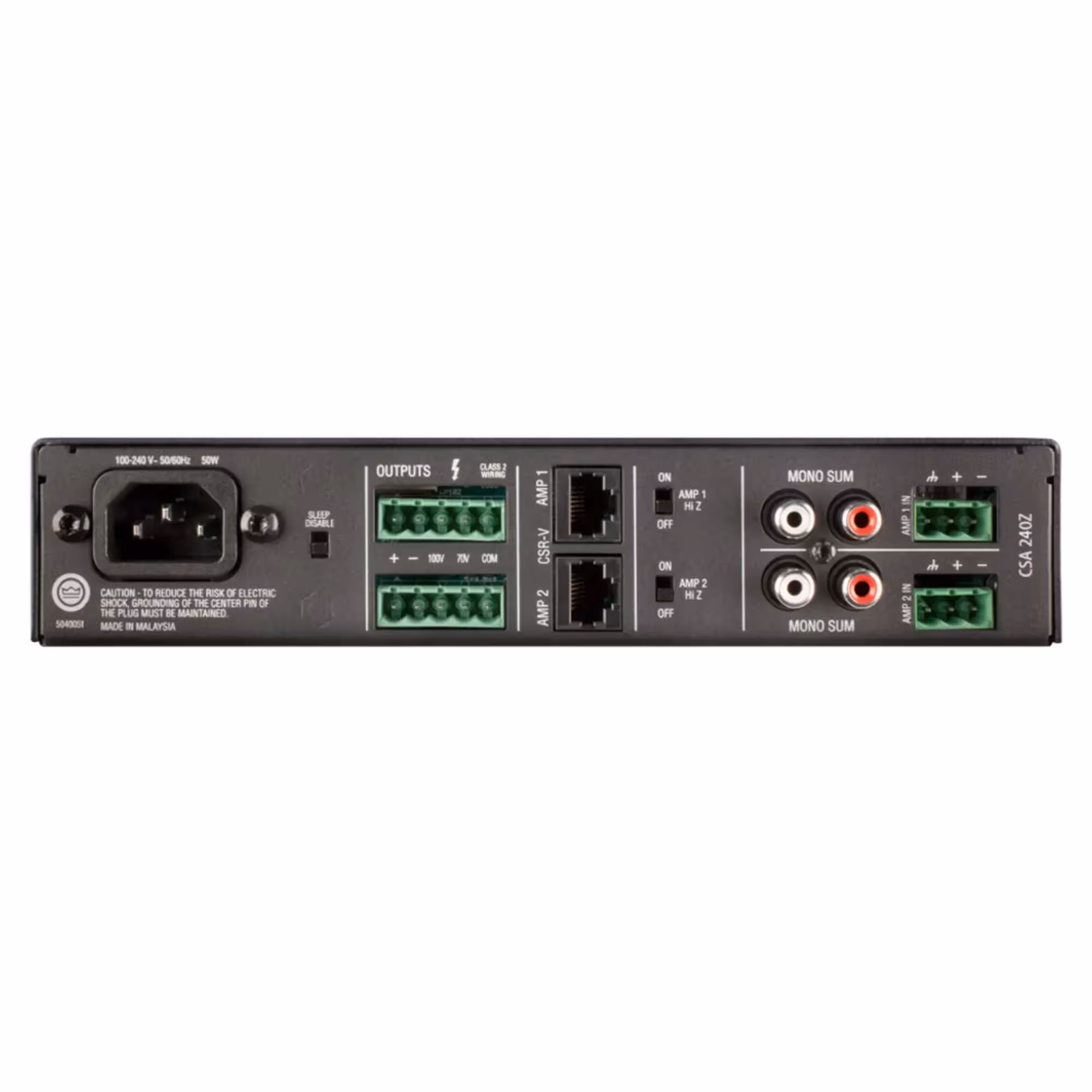 Трансляционный усилитель JBL CSA 240Z (2 / 2)