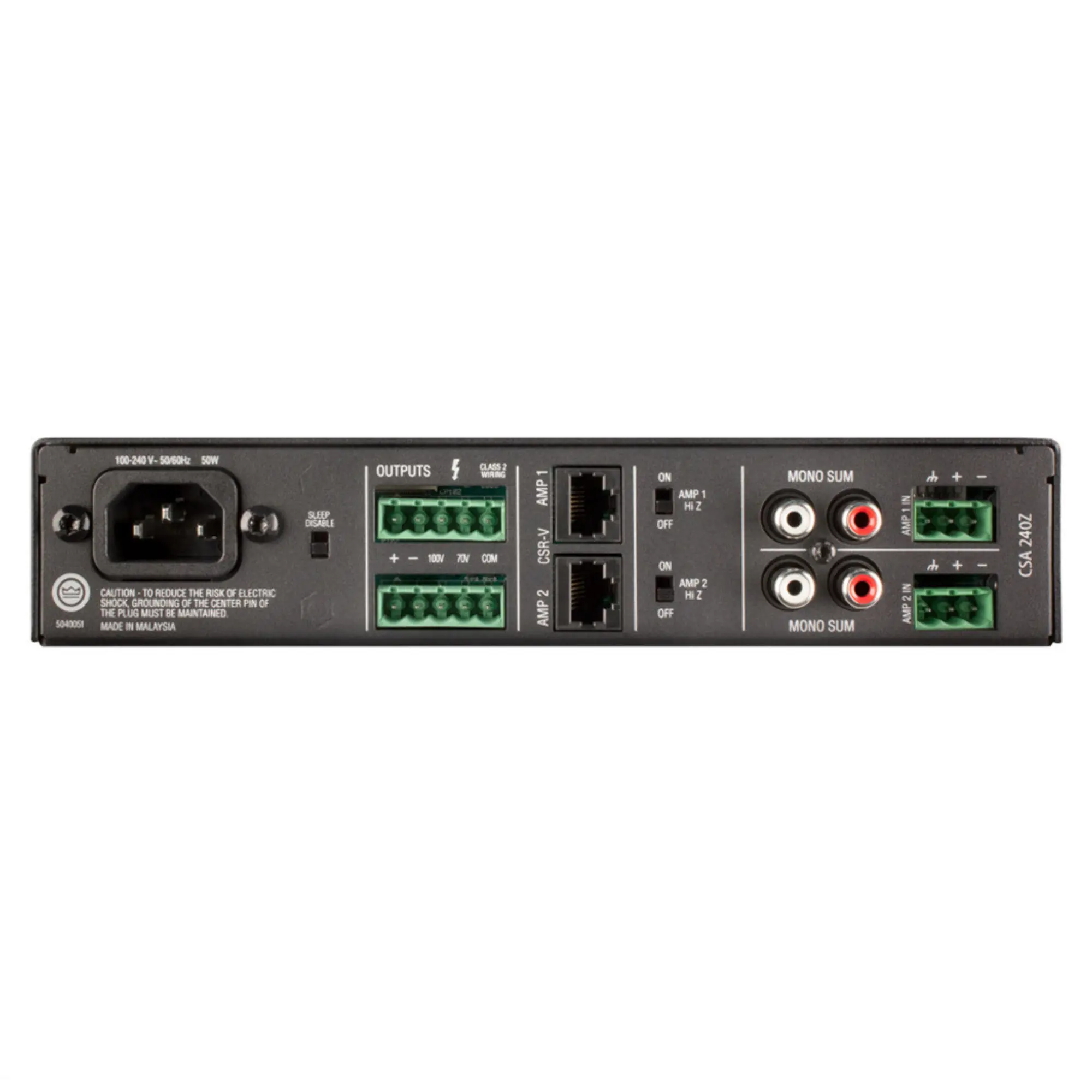 Трансляционный усилитель JBL CSA 240Z (2 / 2)