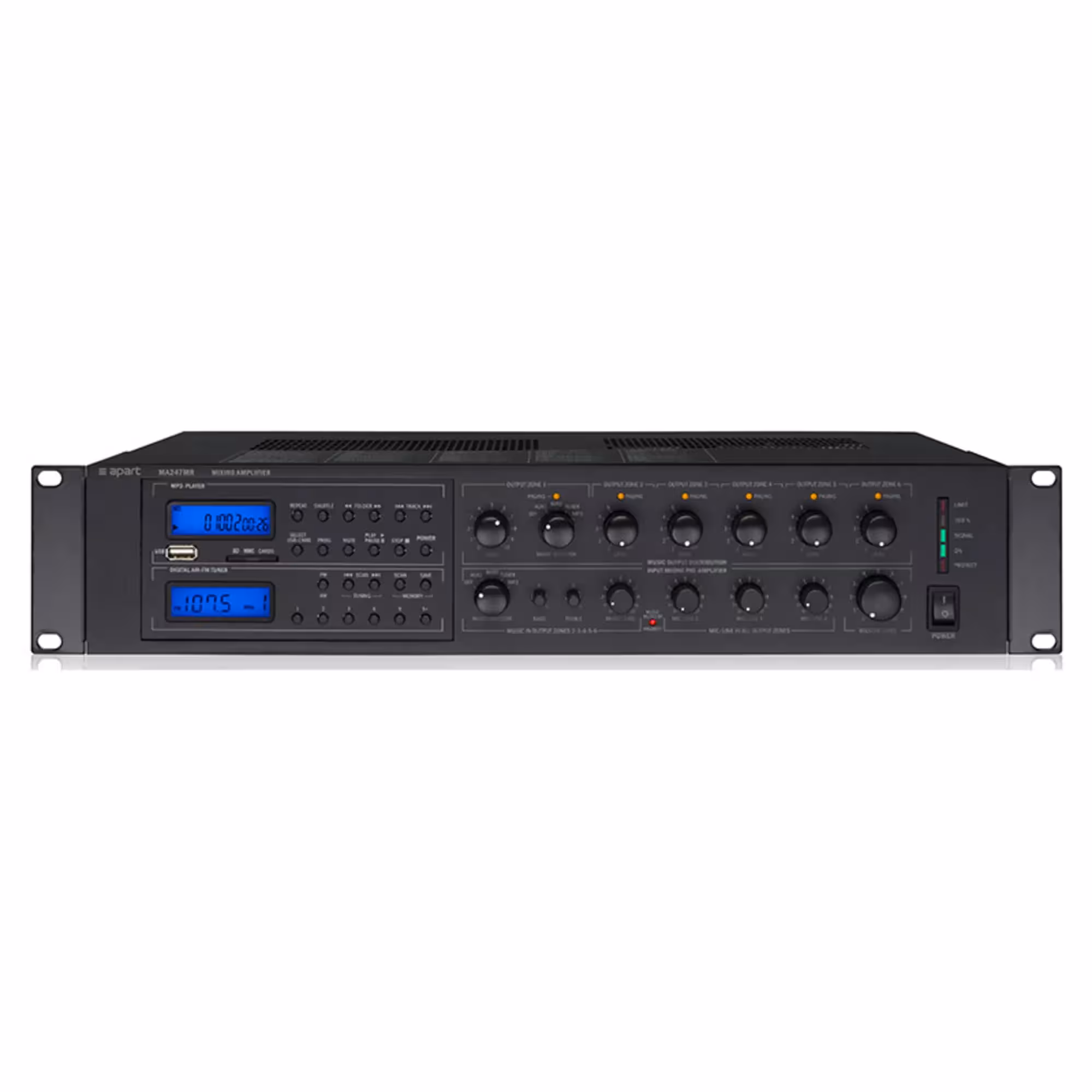 Микшер-усилитель с тюнером и USB Apart MA247MR (1 / 2)