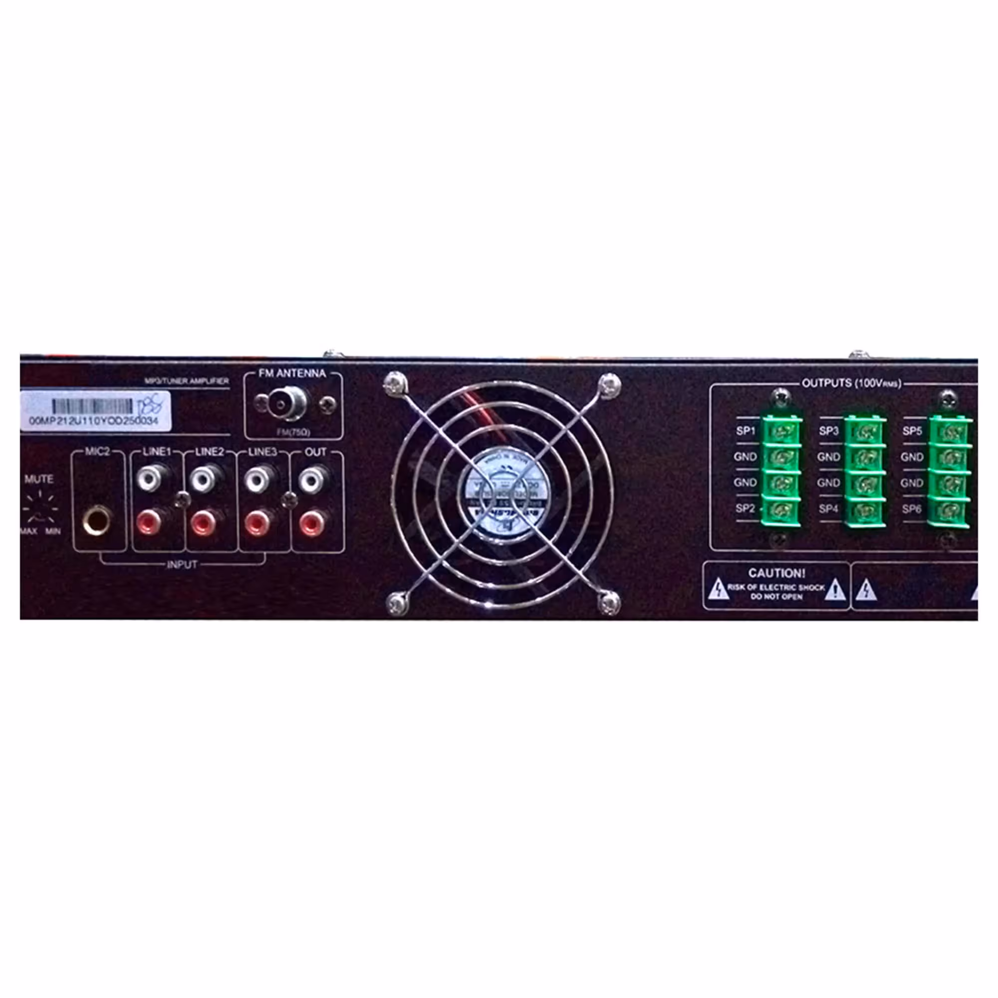 6-зонный микшер-усилитель с плеером DSPPA MP212U (3 / 4)