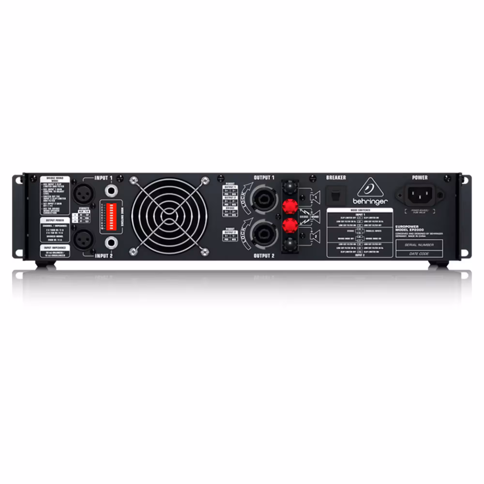 Усилитель мощности Behringer EP2000 (4 / 4)