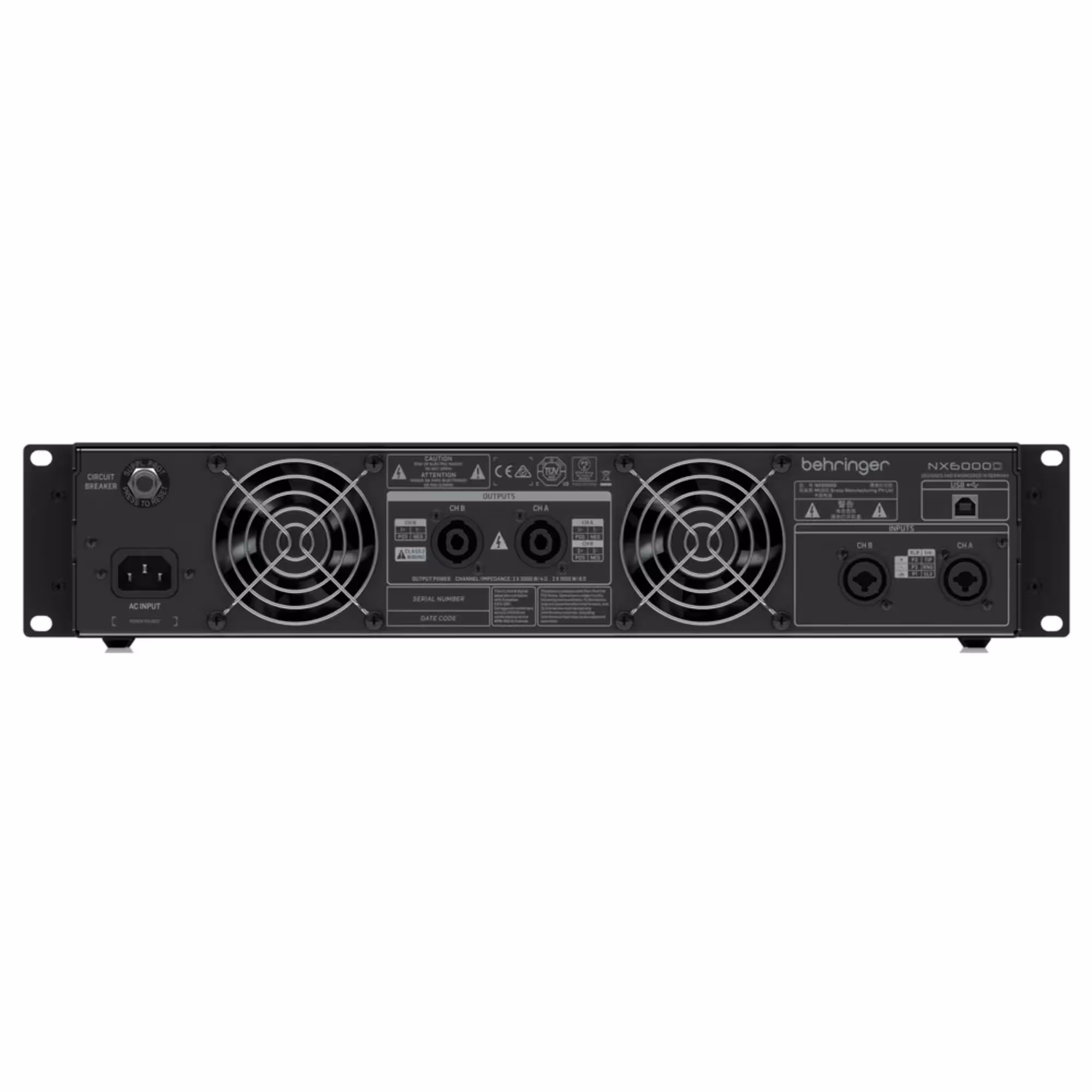 Усилитель мощности Behringer NX6000D (4 / 4)