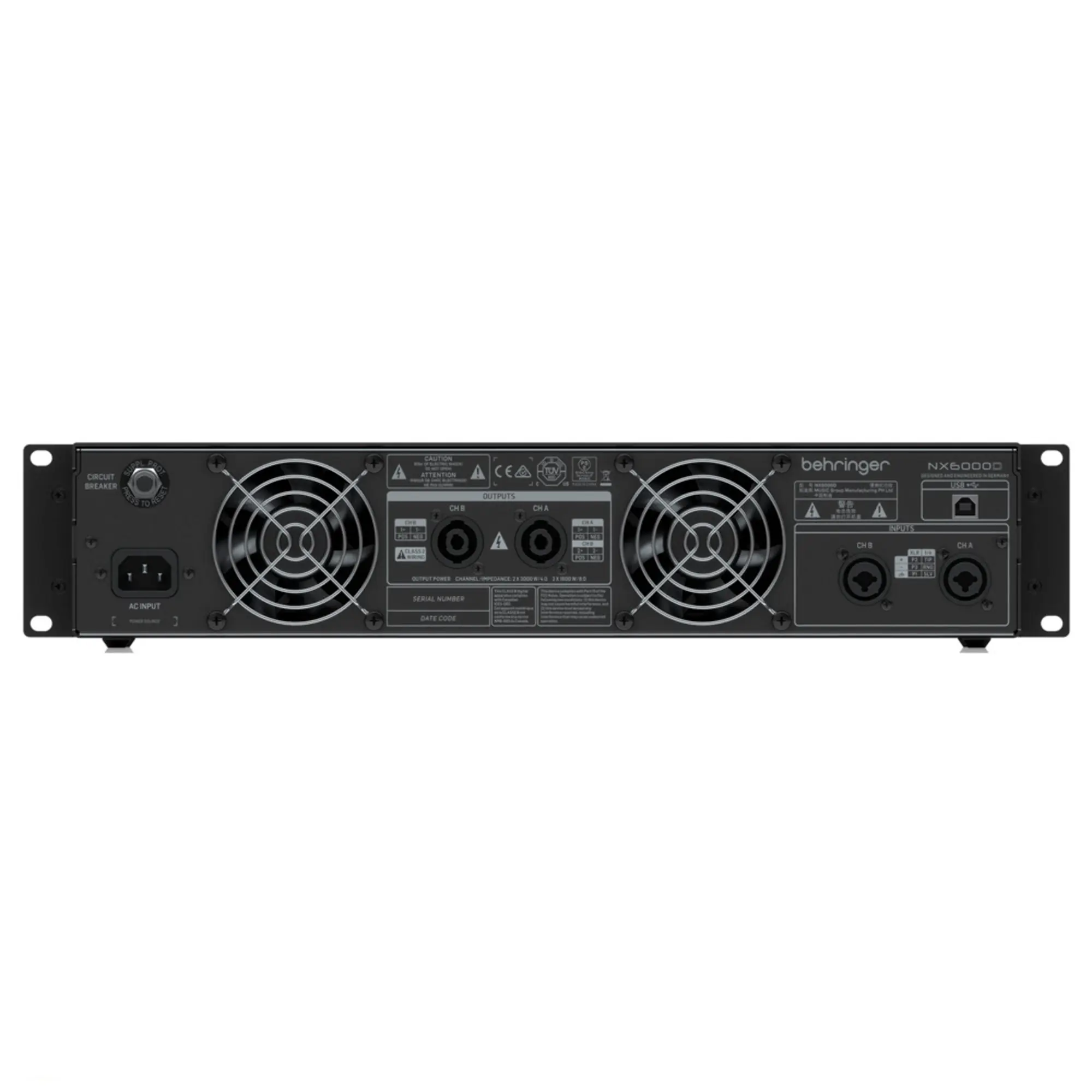 Усилитель мощности Behringer NX6000D (4 / 4)